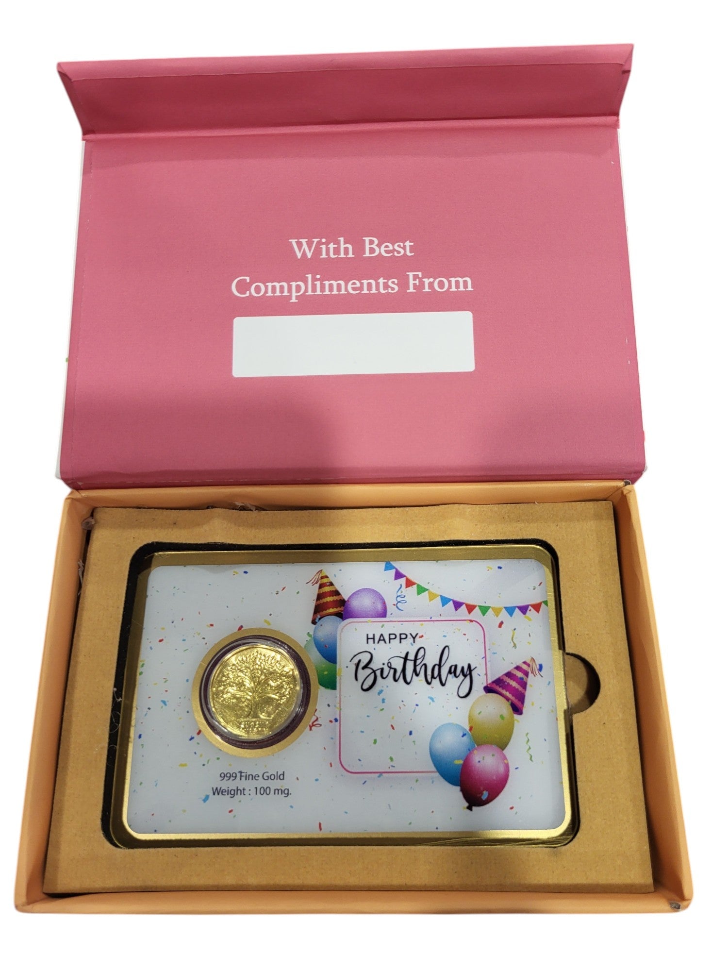 GOLD COIN HAPPY BIRTHDAY - WH/PURPLE 100MG WITH BOX