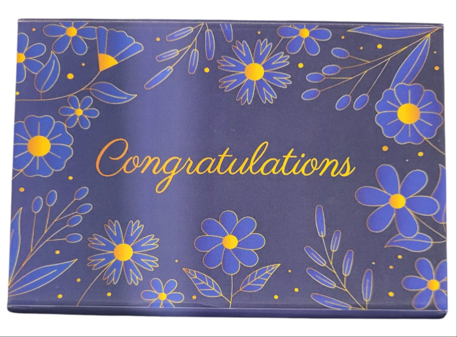 GOLD COIN CONGRATULATION - NAVY BLUE 100MG WITH BOX