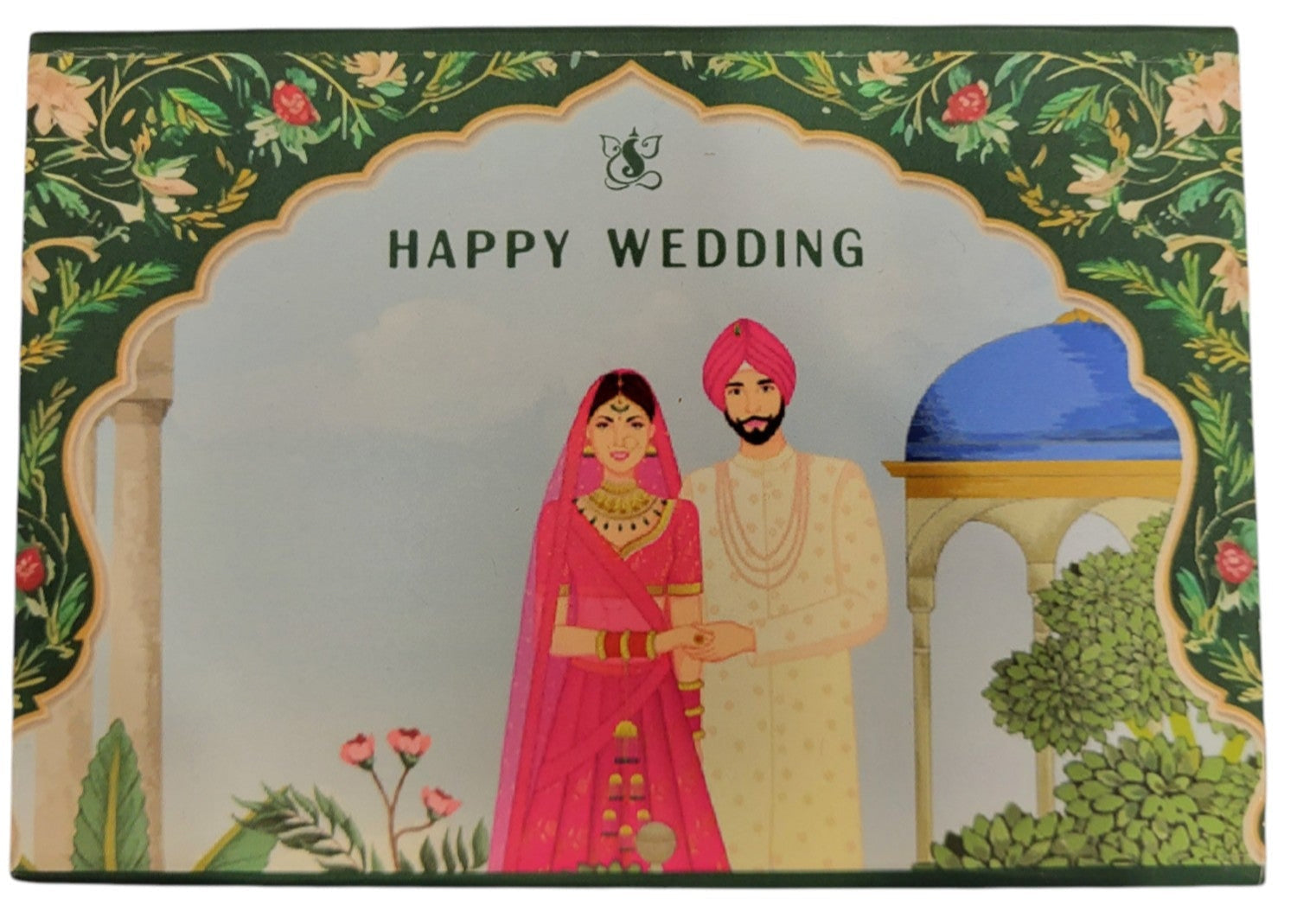 GOLD COIN HAPPY WEDDING COUPLE - GREEN 100MG WITH BOX