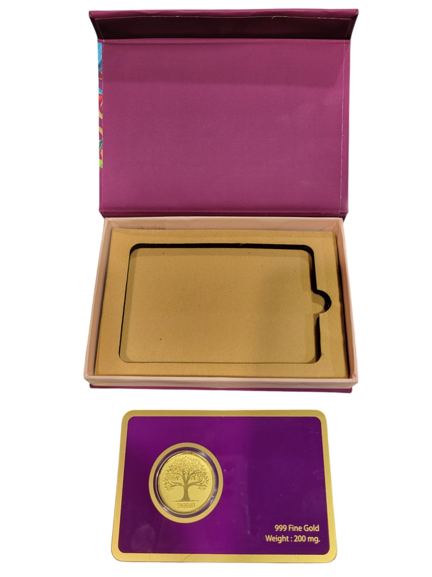 GOLD COIN PLAIN TREE - WINE  200MG WITH BOX