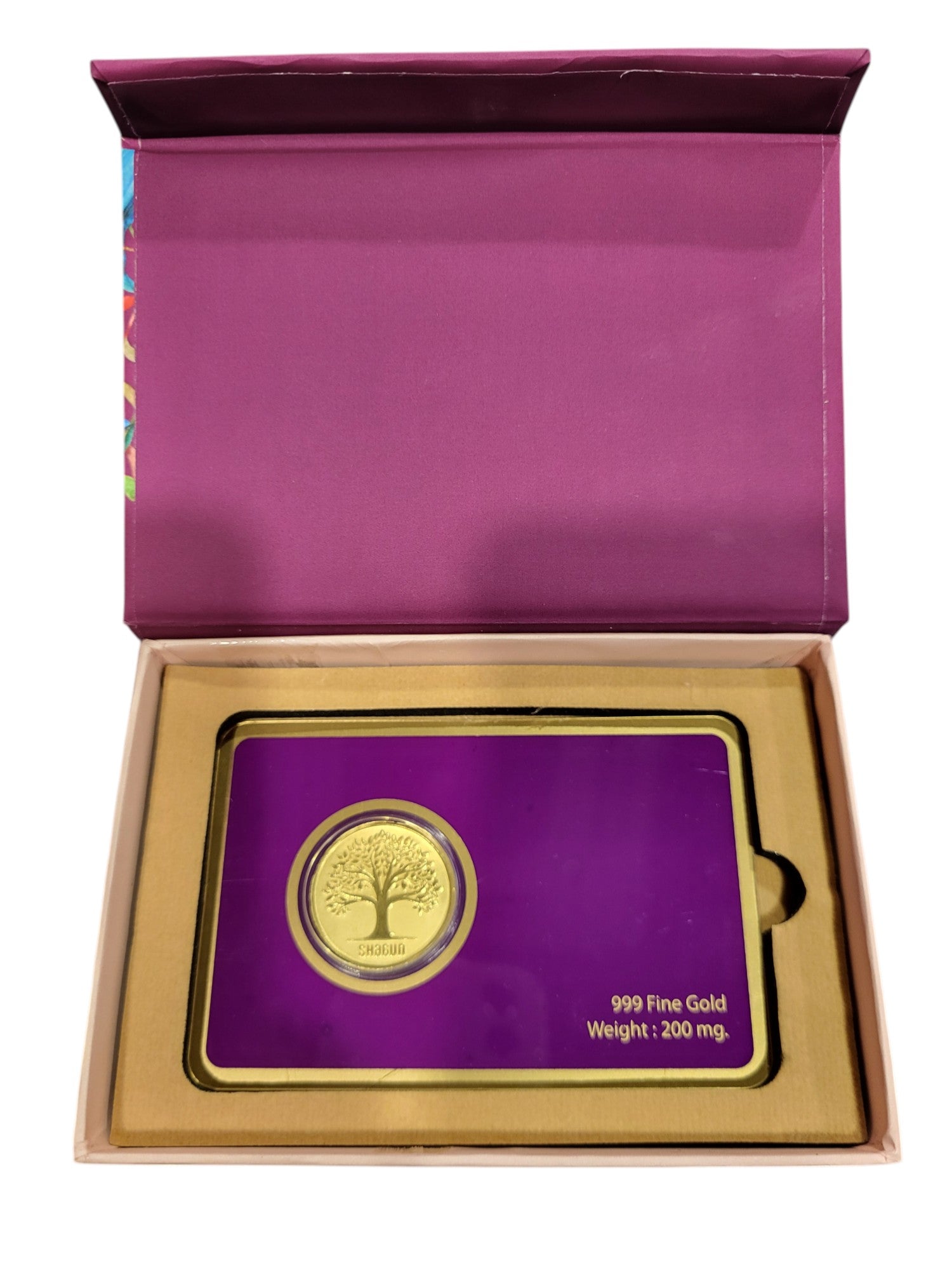 GOLD COIN PLAIN TREE - WINE  200MG WITH BOX