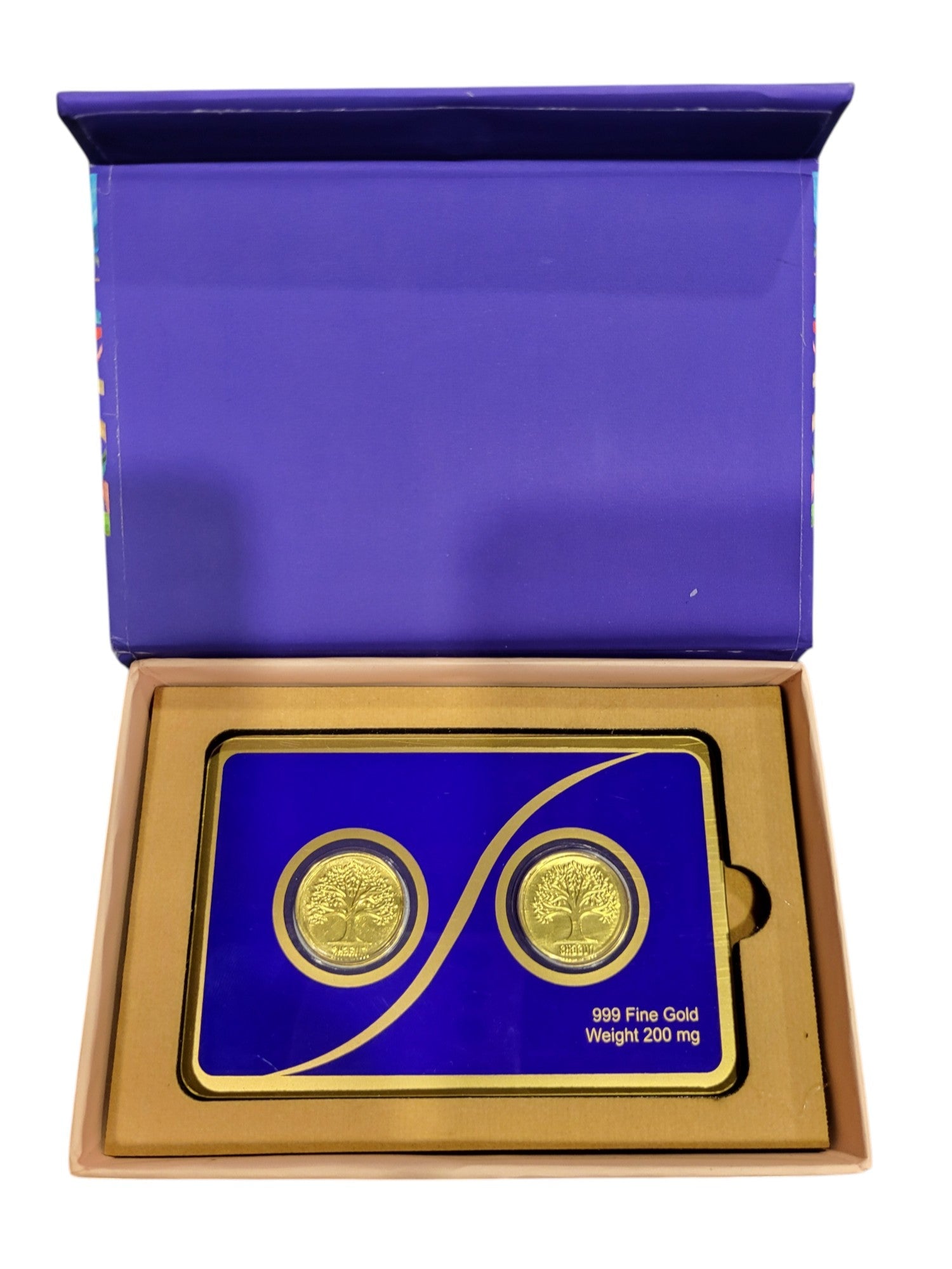 GOLD COIN PLAIN TREE - ROYAL BLUE 200MG  (100X2) WITH BOX