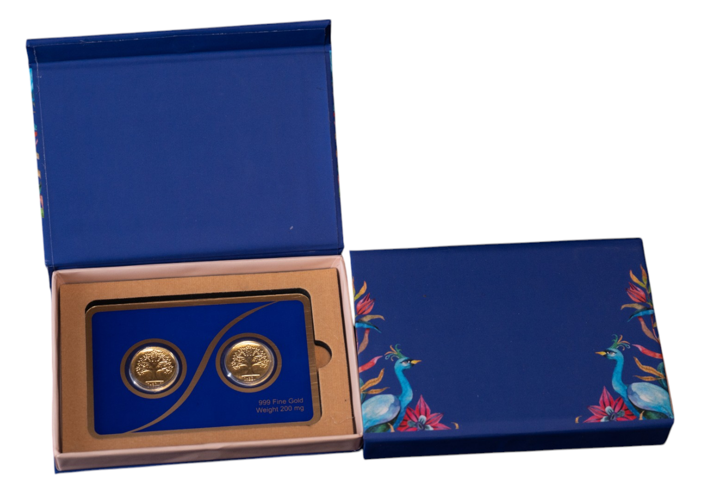 GOLD COIN PLAIN TREE - ROYAL BLUE 200MG  (100X2) WITH BOX