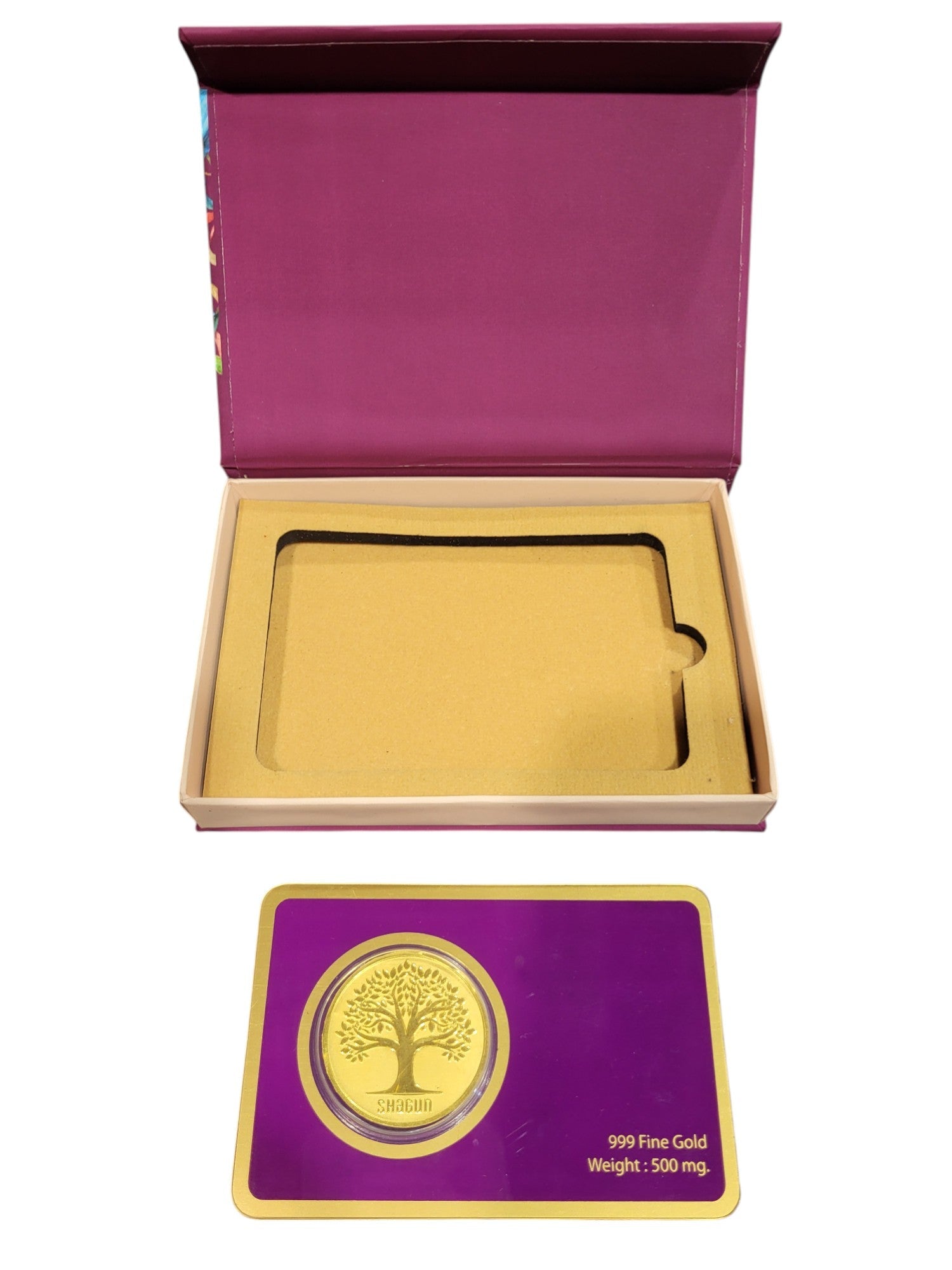 GOLD COIN PLAIN TREE - WINE 500MG  WITH BOX