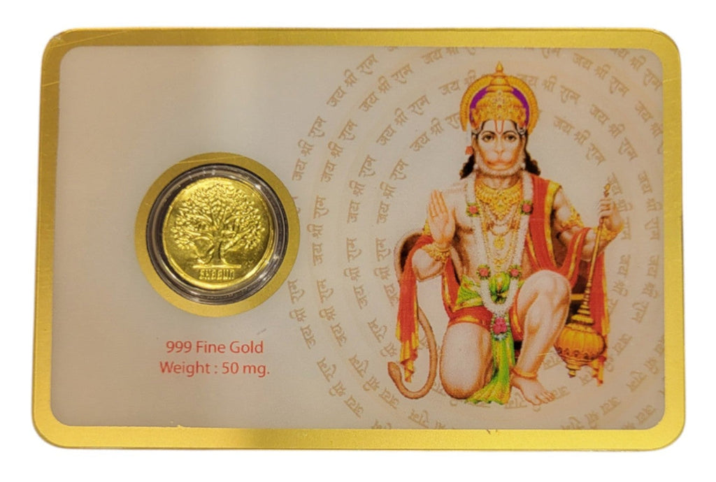 GOLD COIN HANUMAN JI - COFFEE 50MG WITH BOX