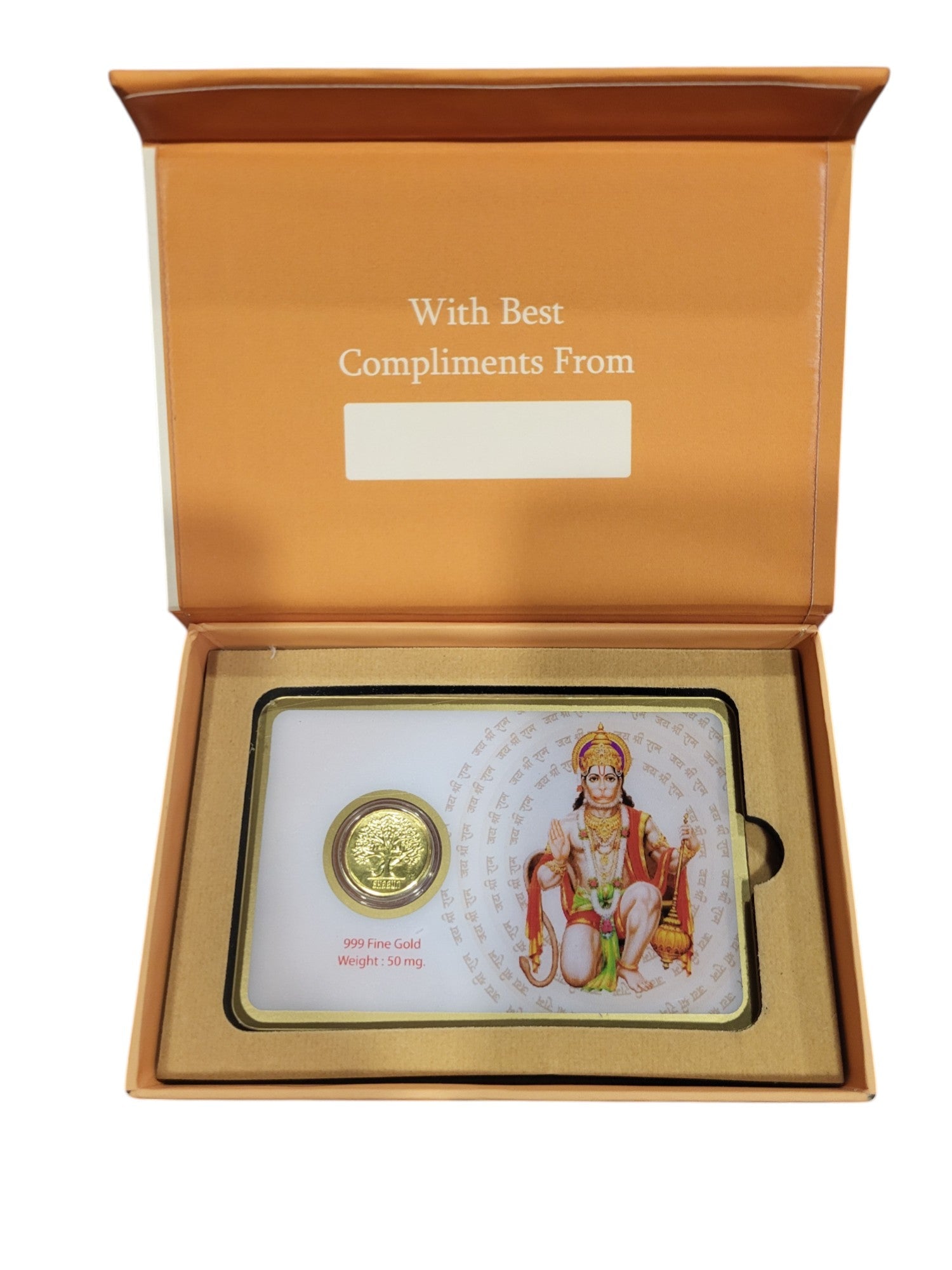 GOLD COIN HANUMAN JI - COFFEE 50MG WITH BOX