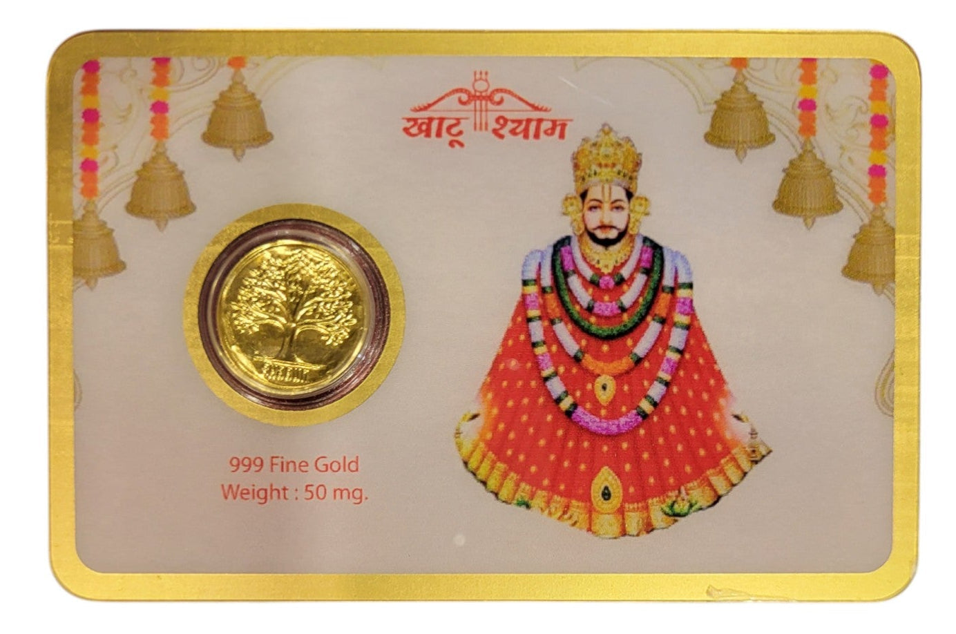 GOLD COIN KHATUSHYAMJI-WHITE/RED 50MG WITH BOX