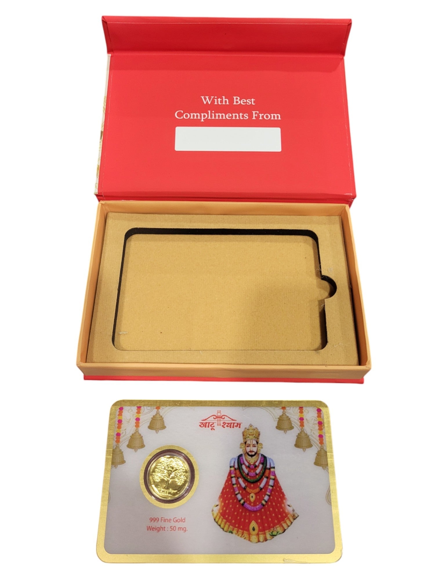 GOLD COIN KHATUSHYAMJI-WHITE/RED 50MG WITH BOX