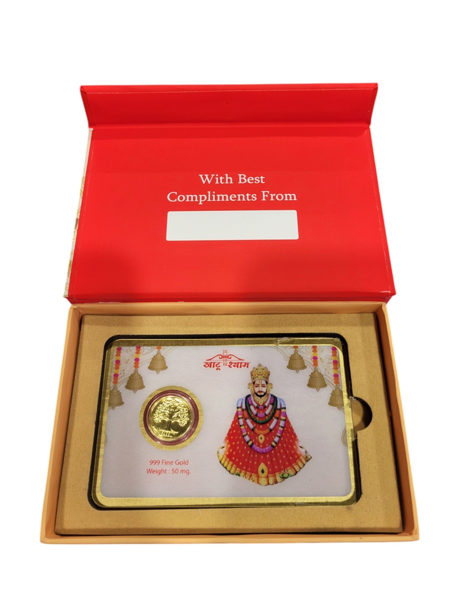 GOLD COIN KHATUSHYAMJI-WHITE/RED 50MG WITH BOX