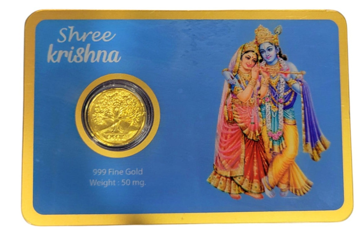 GOLD COIN RADHAKRISHNA-BLUE 50MG WITH BOX