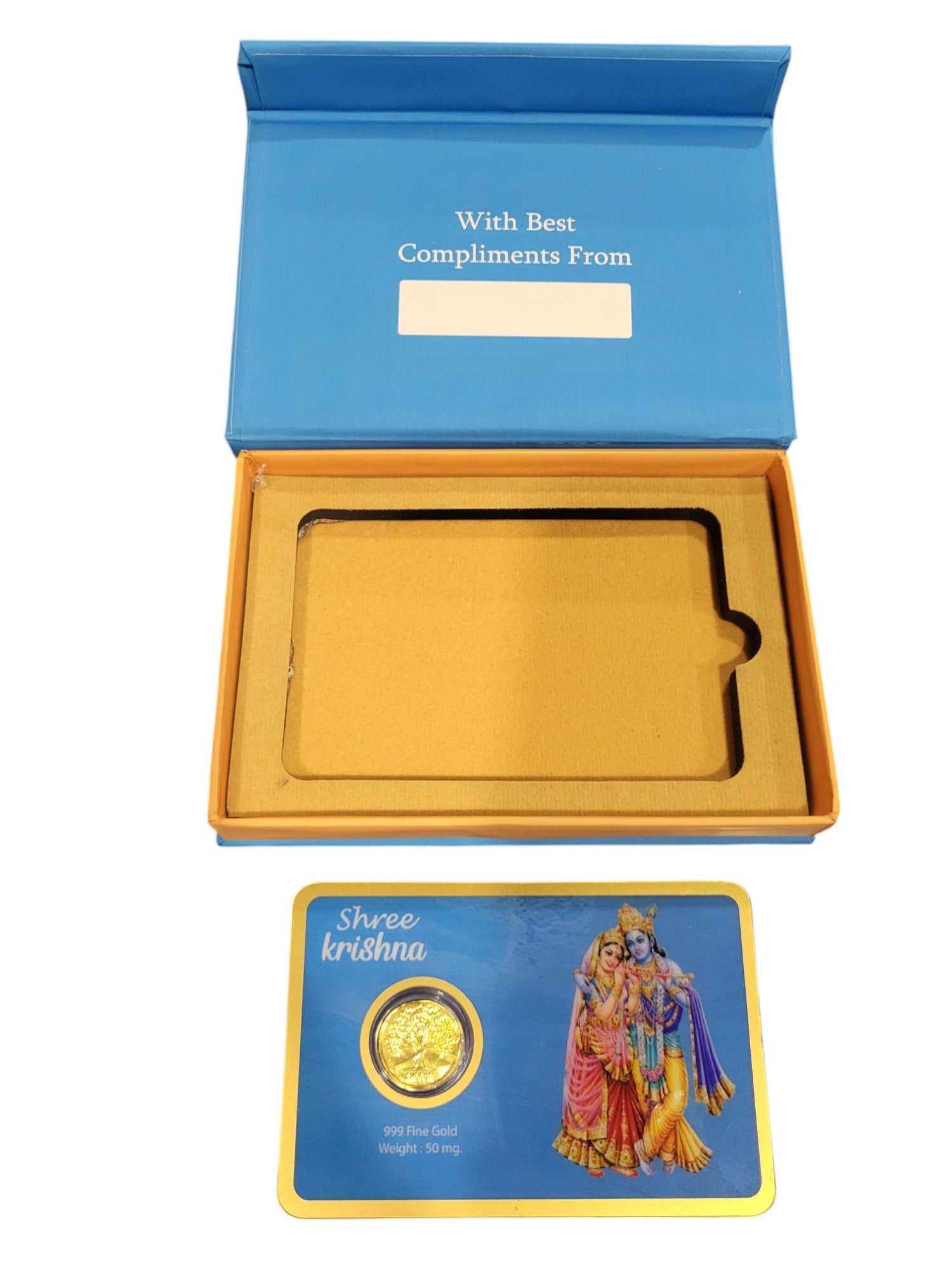 GOLD COIN RADHAKRISHNA-BLUE 50MG WITH BOX