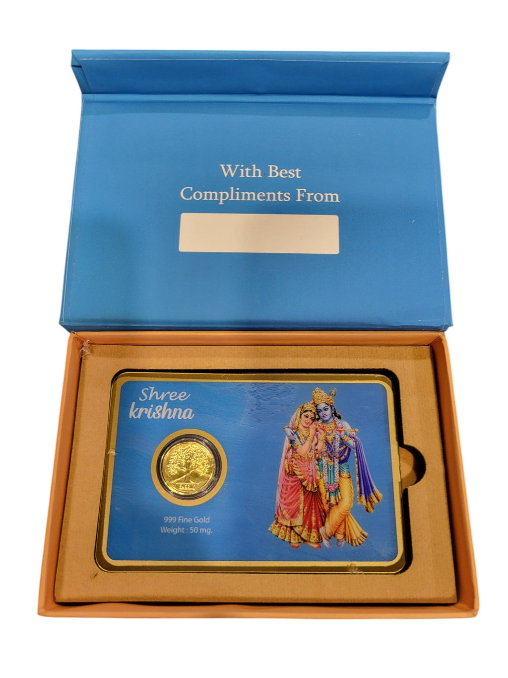 GOLD COIN RADHAKRISHNA-BLUE 50MG WITH BOX