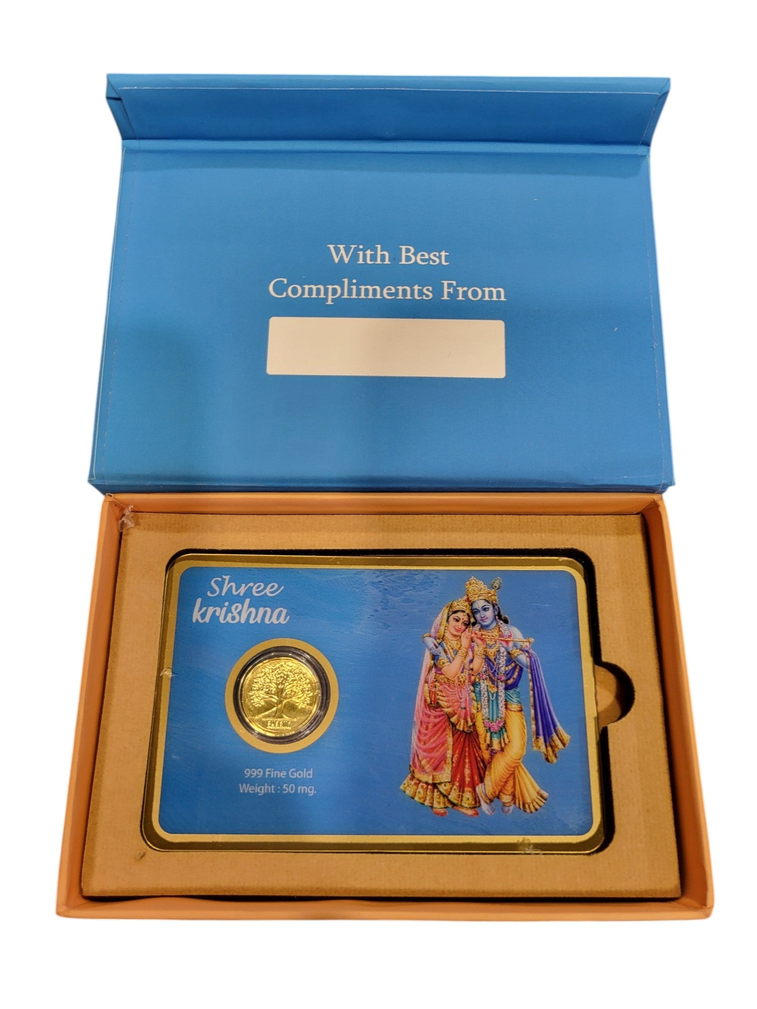 GOLD COIN RADHAKRISHNA-BLUE 50MG WITH BOX