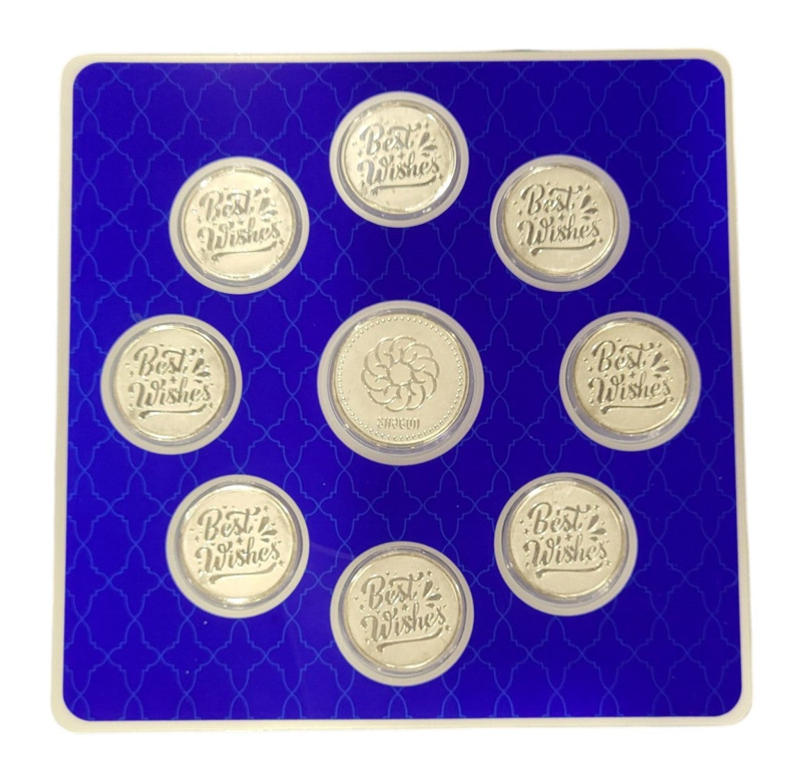 BEST WISHES FOLDER WITH SILVER COIN BEST WISHES - BLUE 10 GM (BWX8 + RSX1)