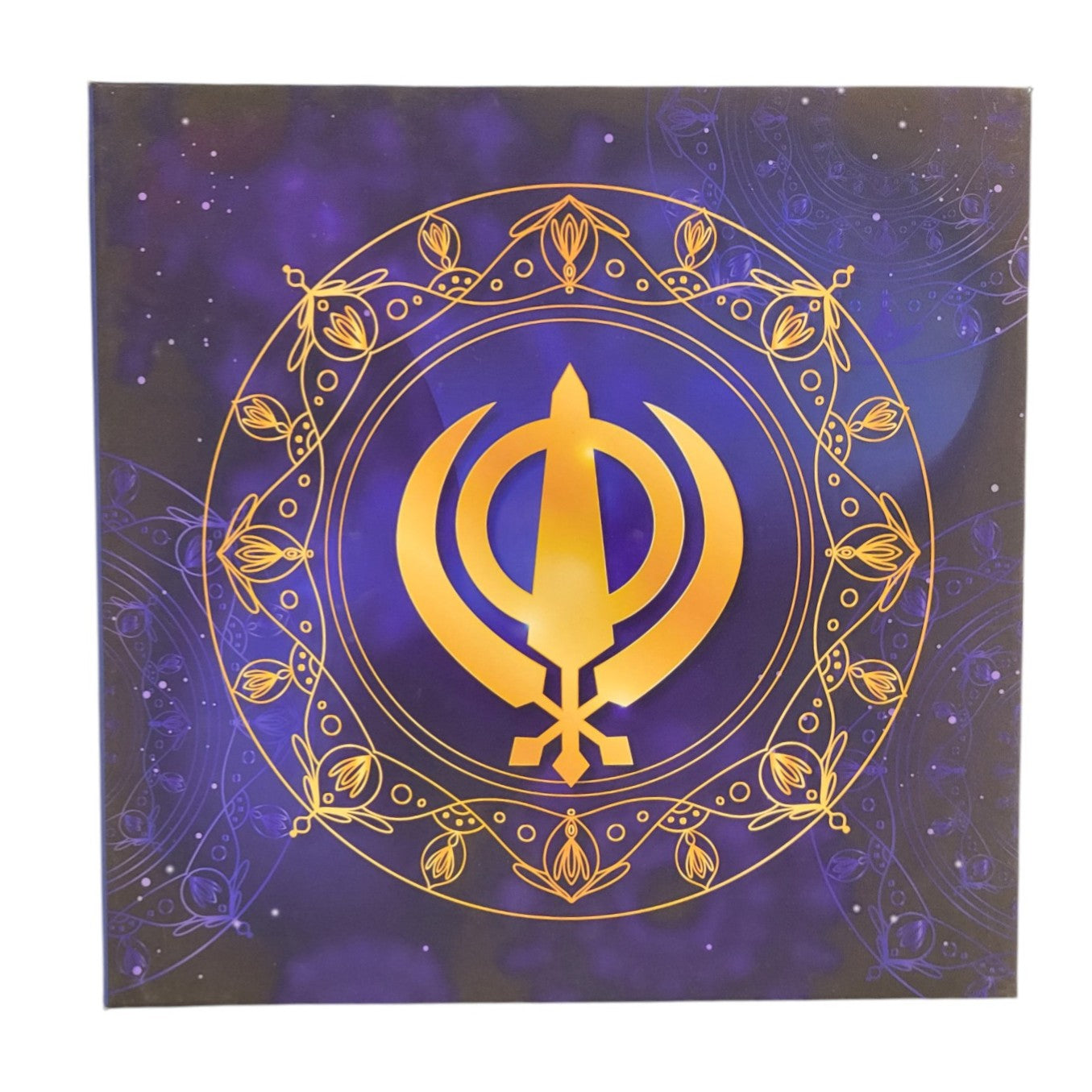 FOLDER KHANDA - BLUE WITH SILVER COIN PLAIN -  BLUE 10 GM (ALL RS-1)