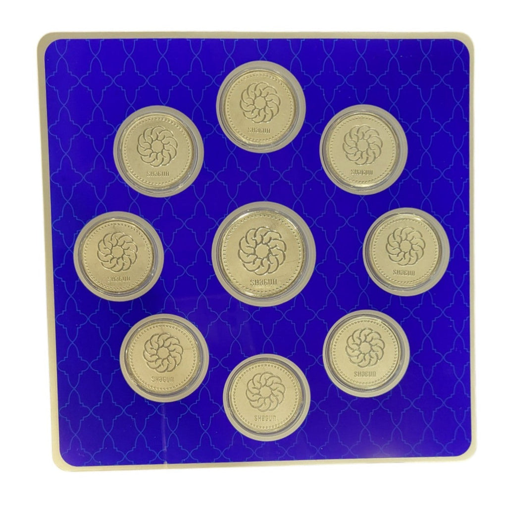 FOLDER KHANDA - BLUE WITH SILVER COIN PLAIN -  BLUE 10 GM (ALL RS-1)