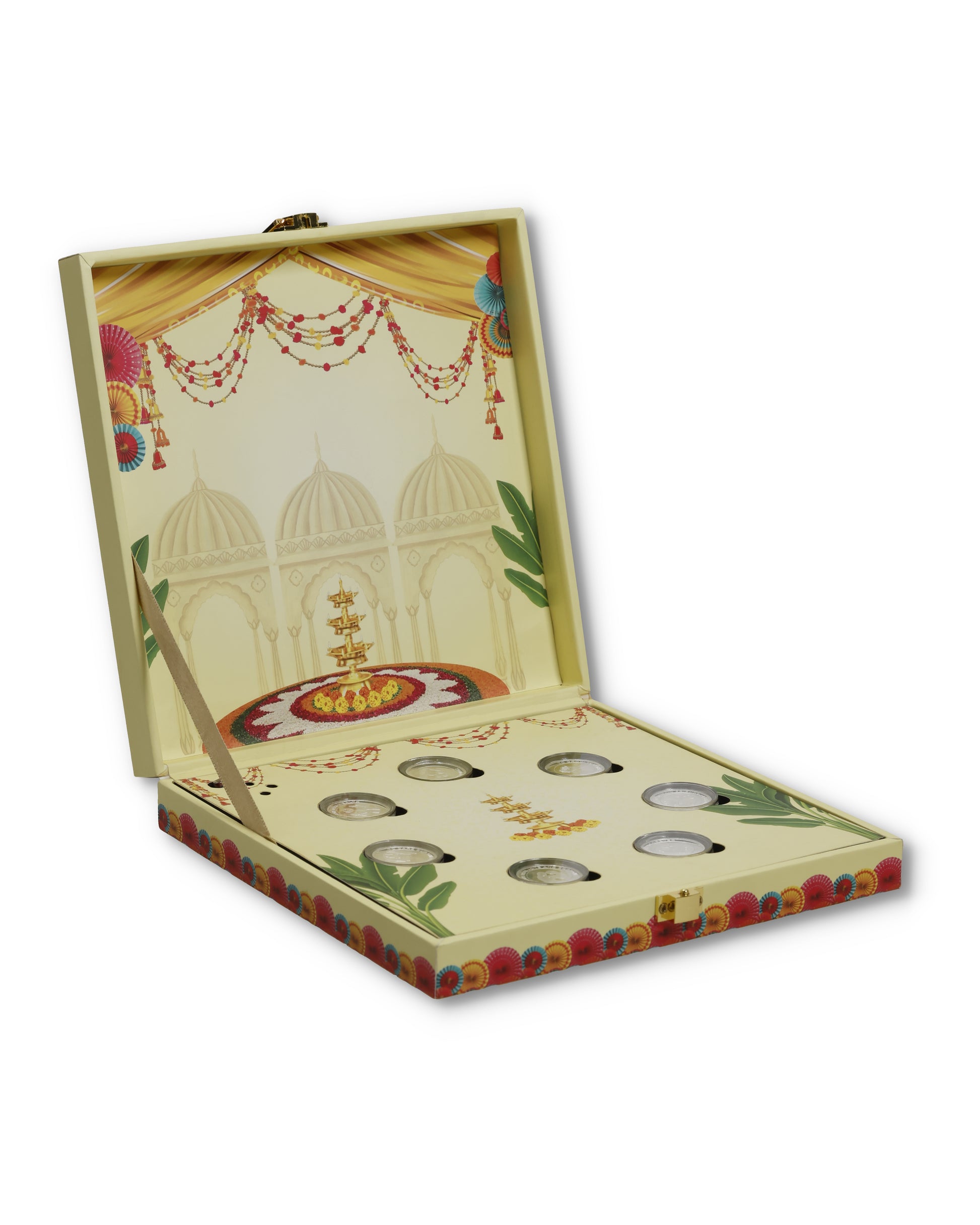 GRAH PRAVESH SILVER COIN MUSICAL BOX 2.5 GM X 7 =17.5GM