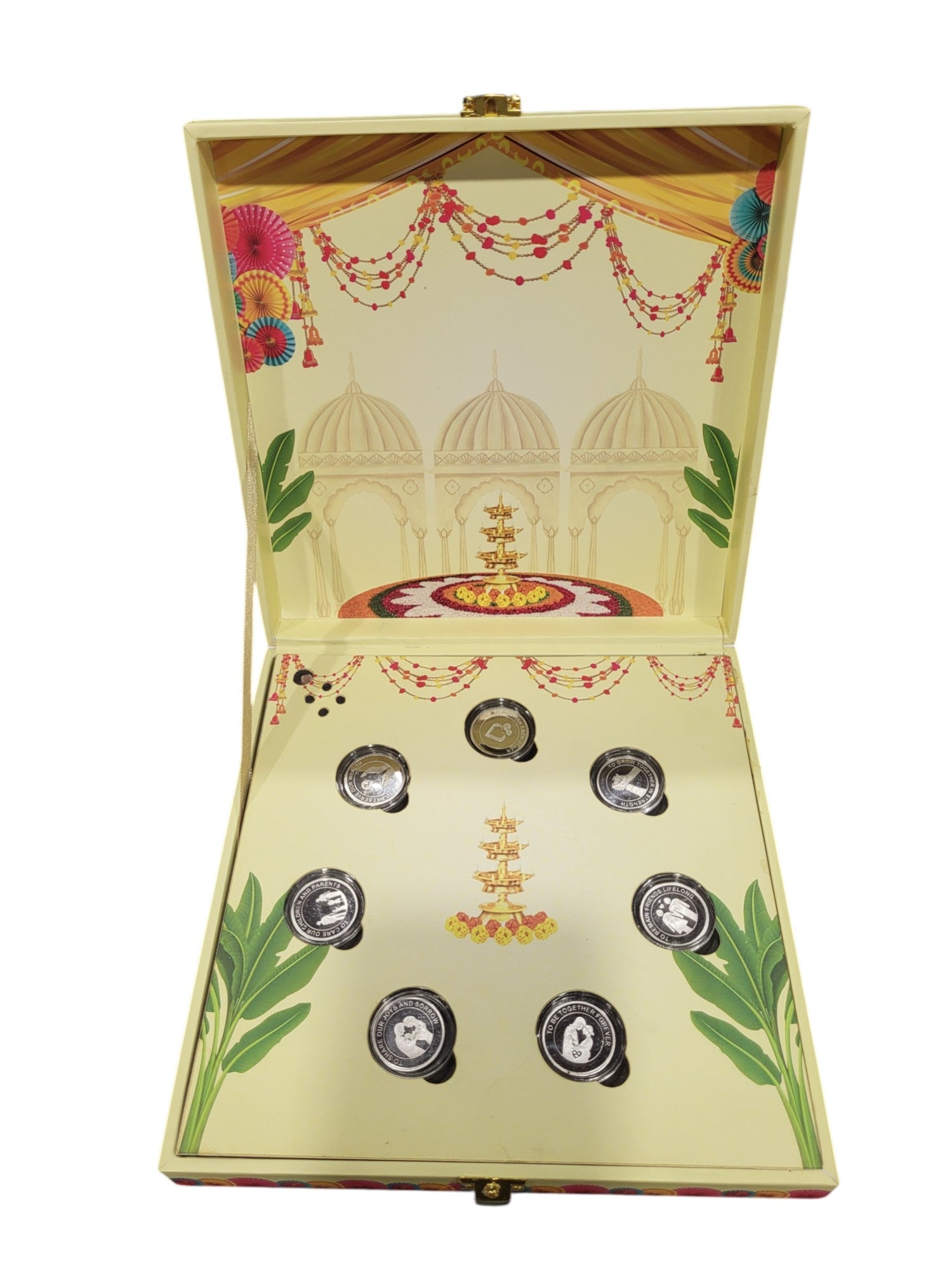 GRAH PRAVESH SILVER COIN MUSICAL BOX 2.5 GM X 7 =17.5GM