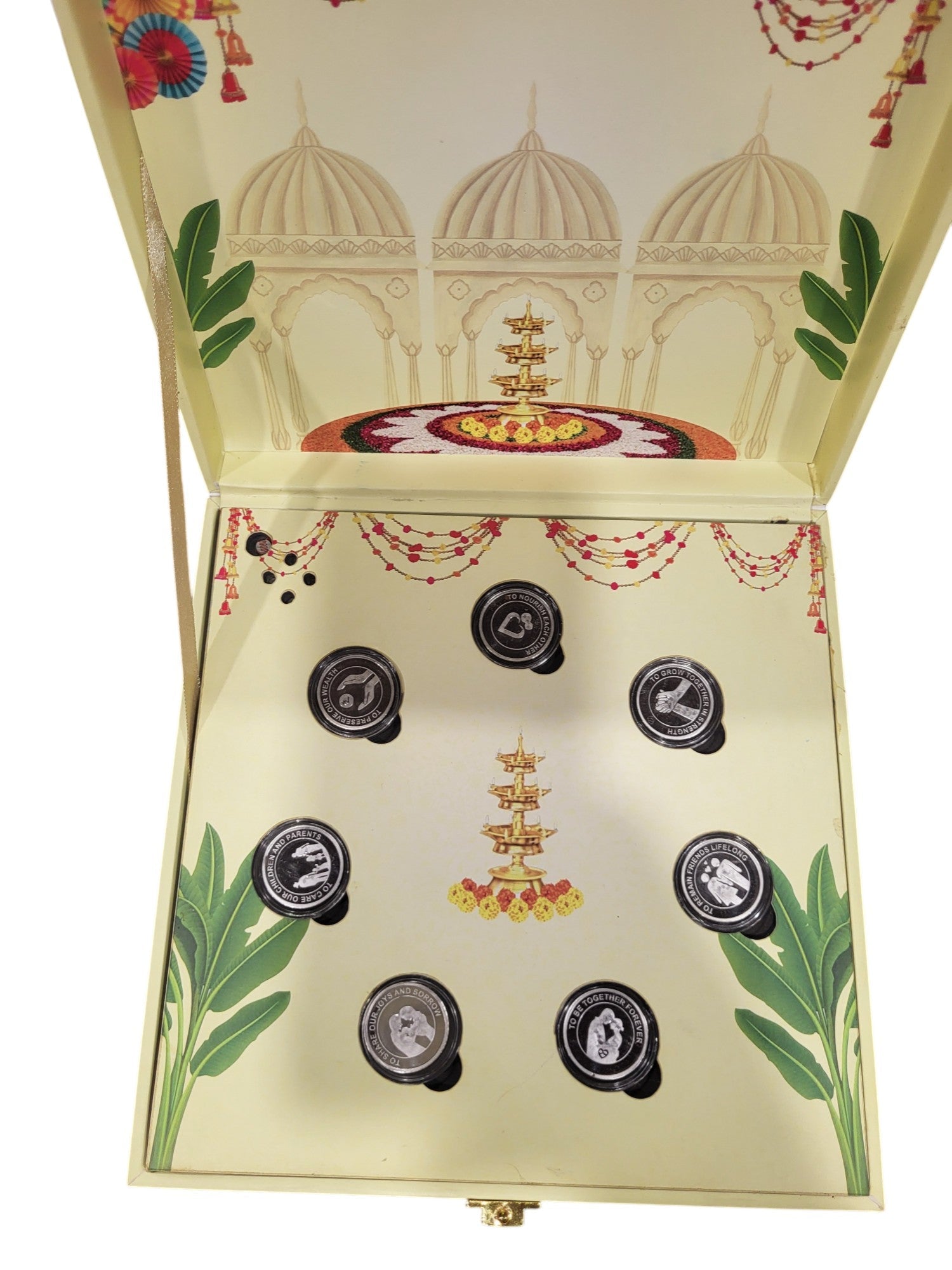 GRAH PRAVESH SILVER COIN MUSICAL BOX 2.5 GM X 7 =17.5GM