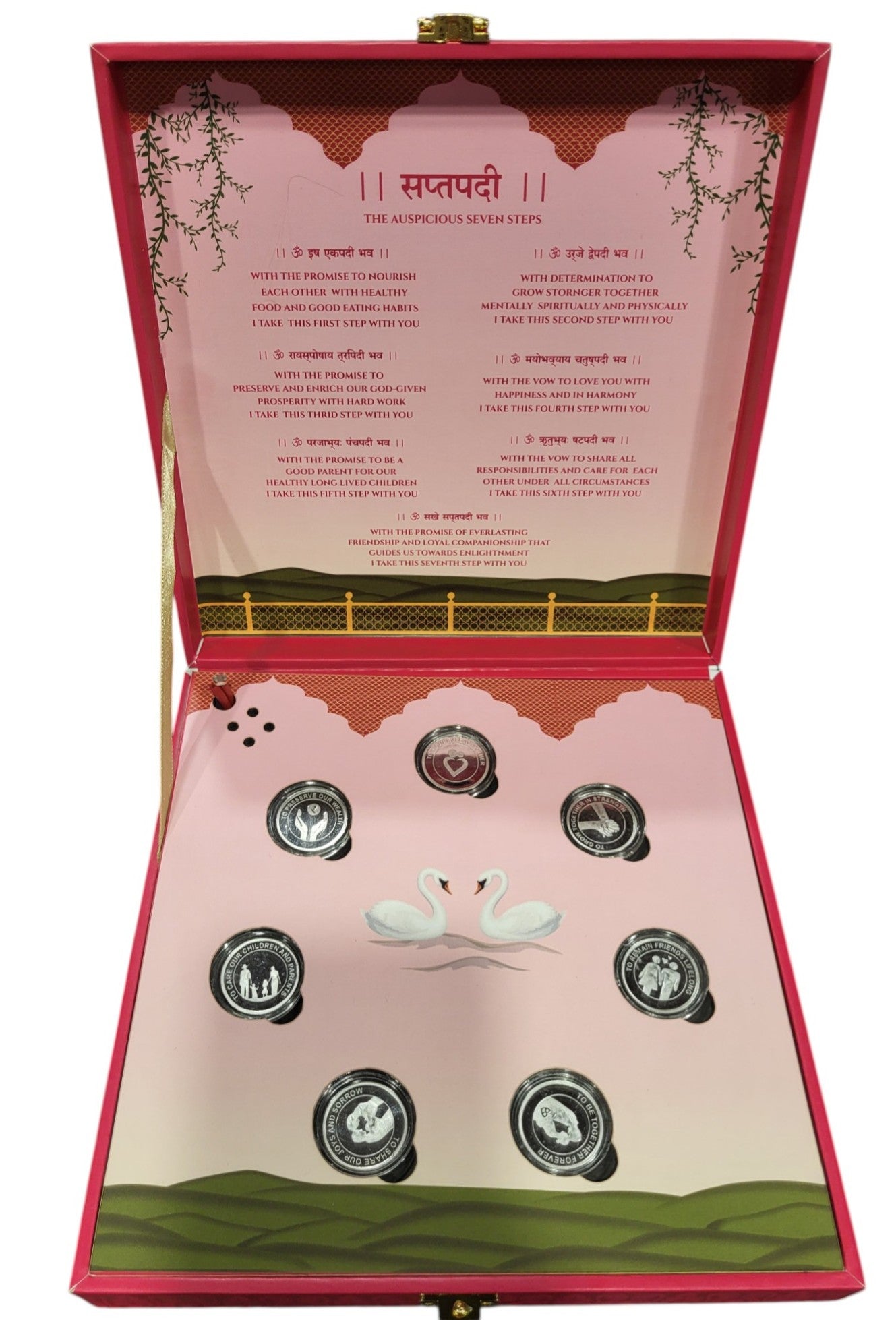 ROYAL WEDDING SILVER COIN MUSICAL BOX 3 GM X 7 =21GM