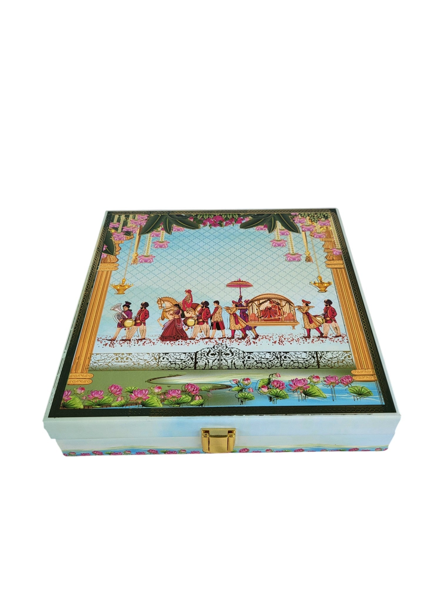 WEDDING 5 FUNTION SILVER COIN MUSICAL BOX 10 GM X 5 =50 GM