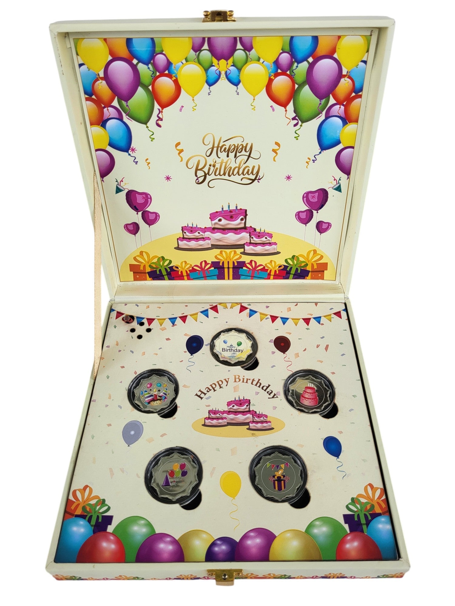 HAPPY BIRTHDAY SILVER COIN MUSICAL BOX 2.5 GM X 5 =12.5GM