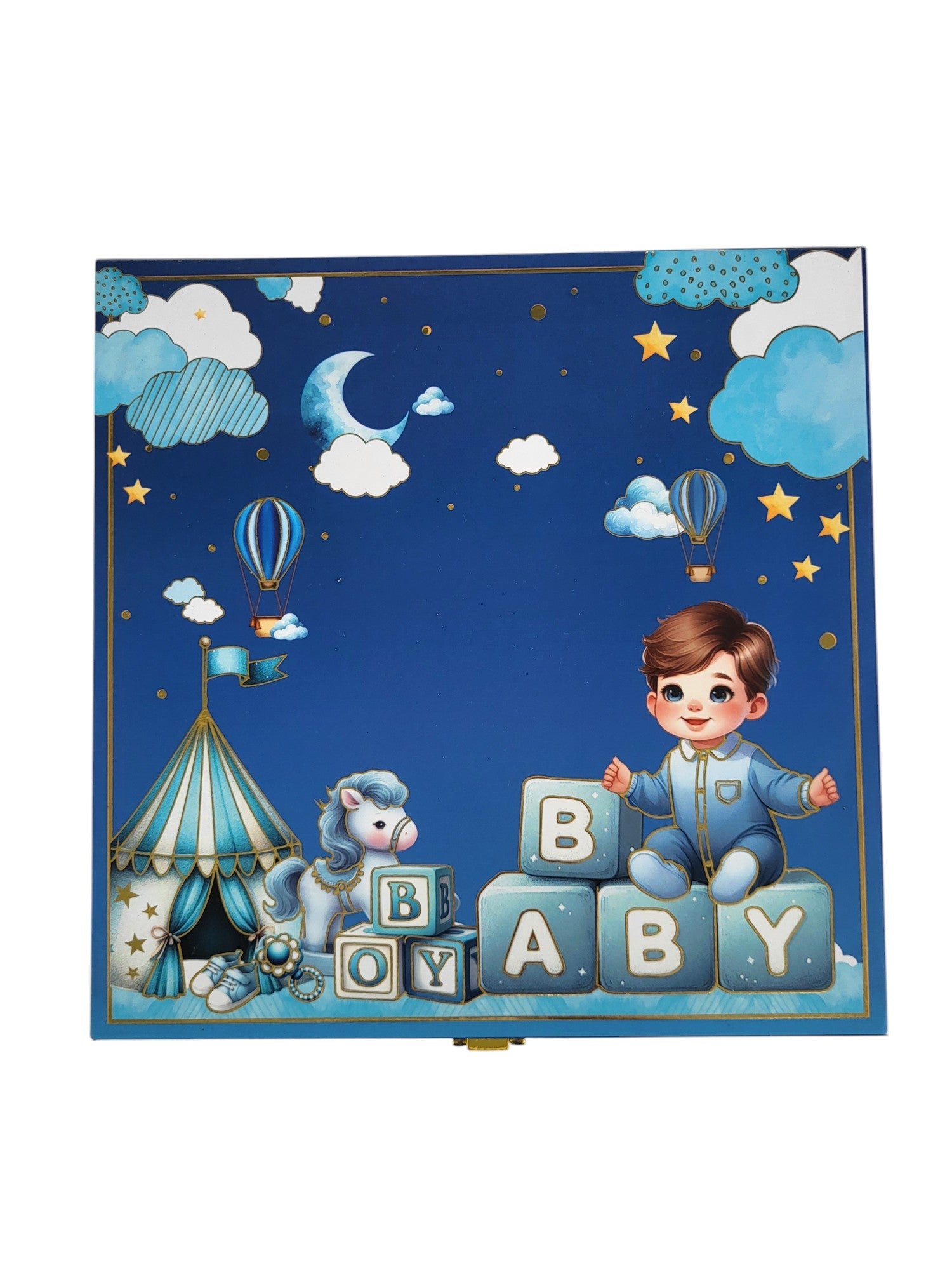 BABY BOY SILVER COIN MUSICAL BOX 2.5 GM X 5 =12.5GM