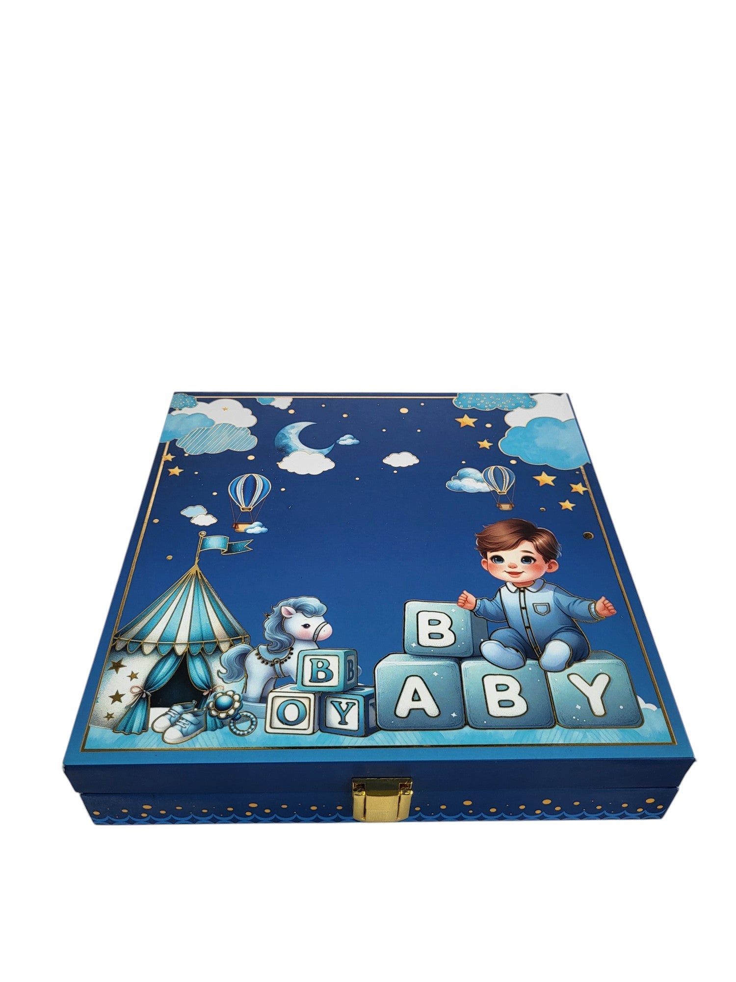 BABY BOY SILVER COIN MUSICAL BOX 2.5 GM X 5 =12.5GM