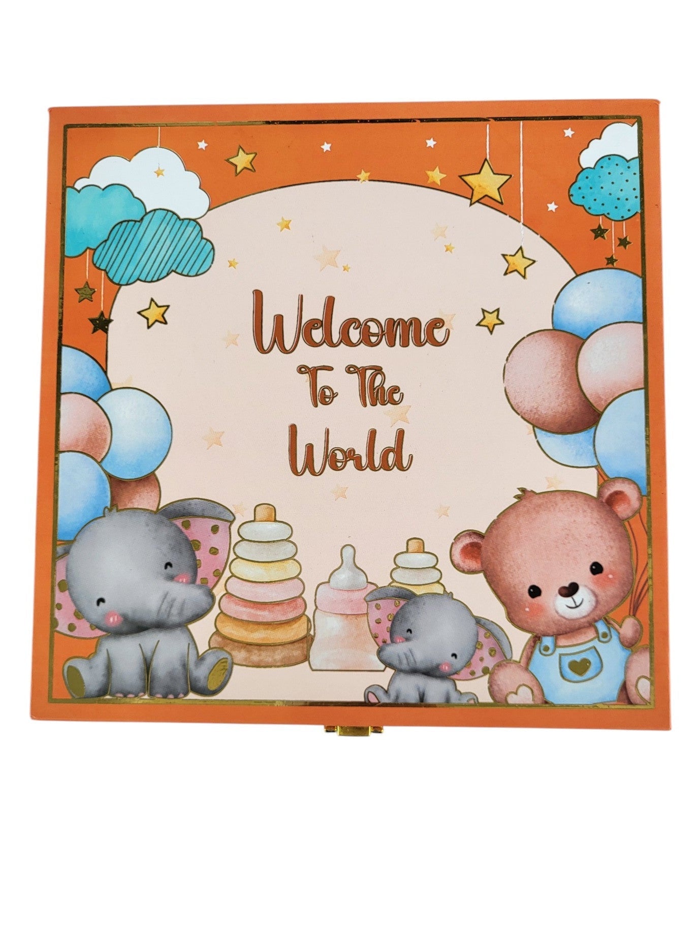 WELCOME BABY SILVER COIN MUSICAL BOX 2.5 GM X 5 =12.5GM