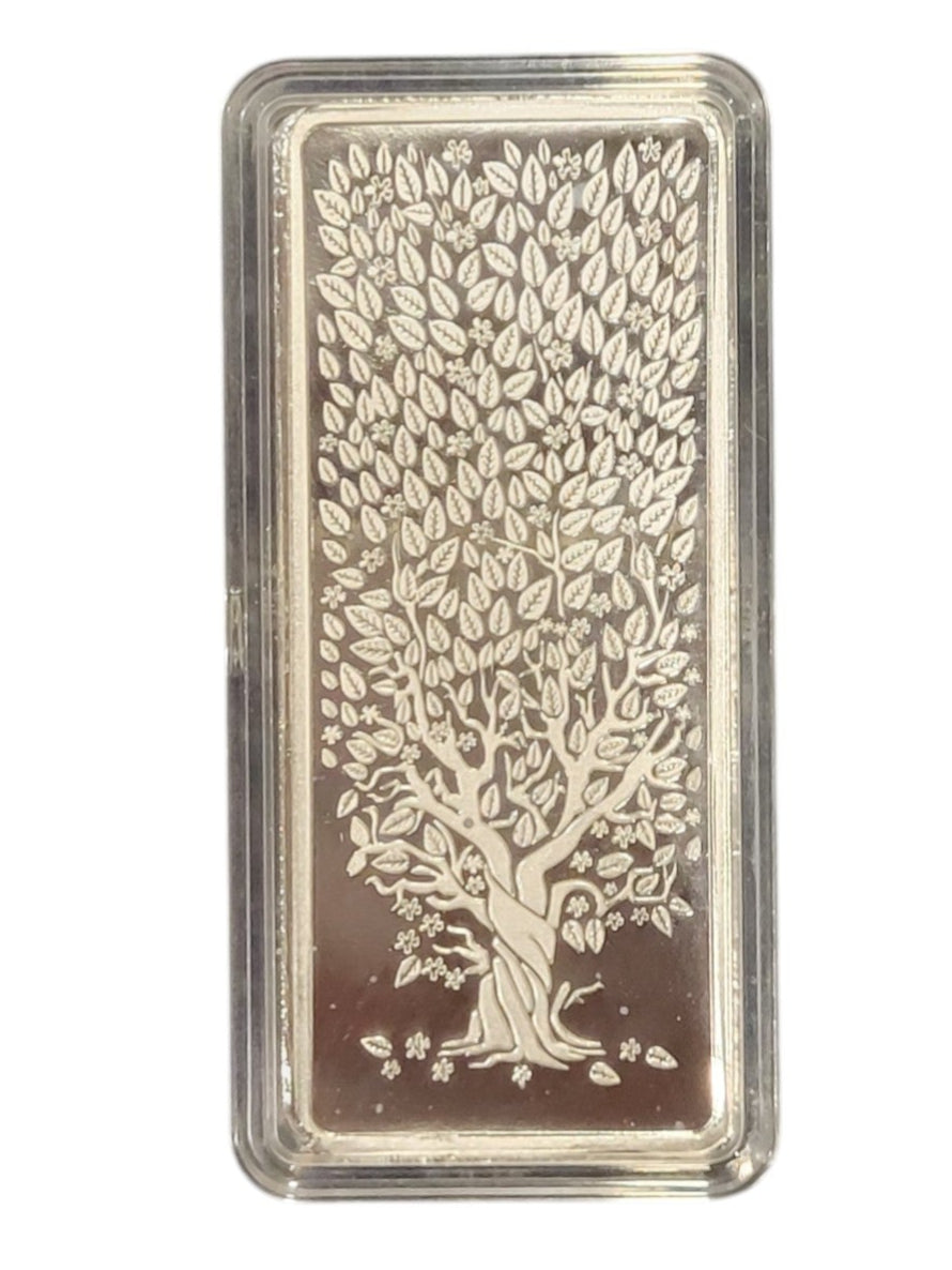 250 GM SILVER BAR WITH DECORATED BOX