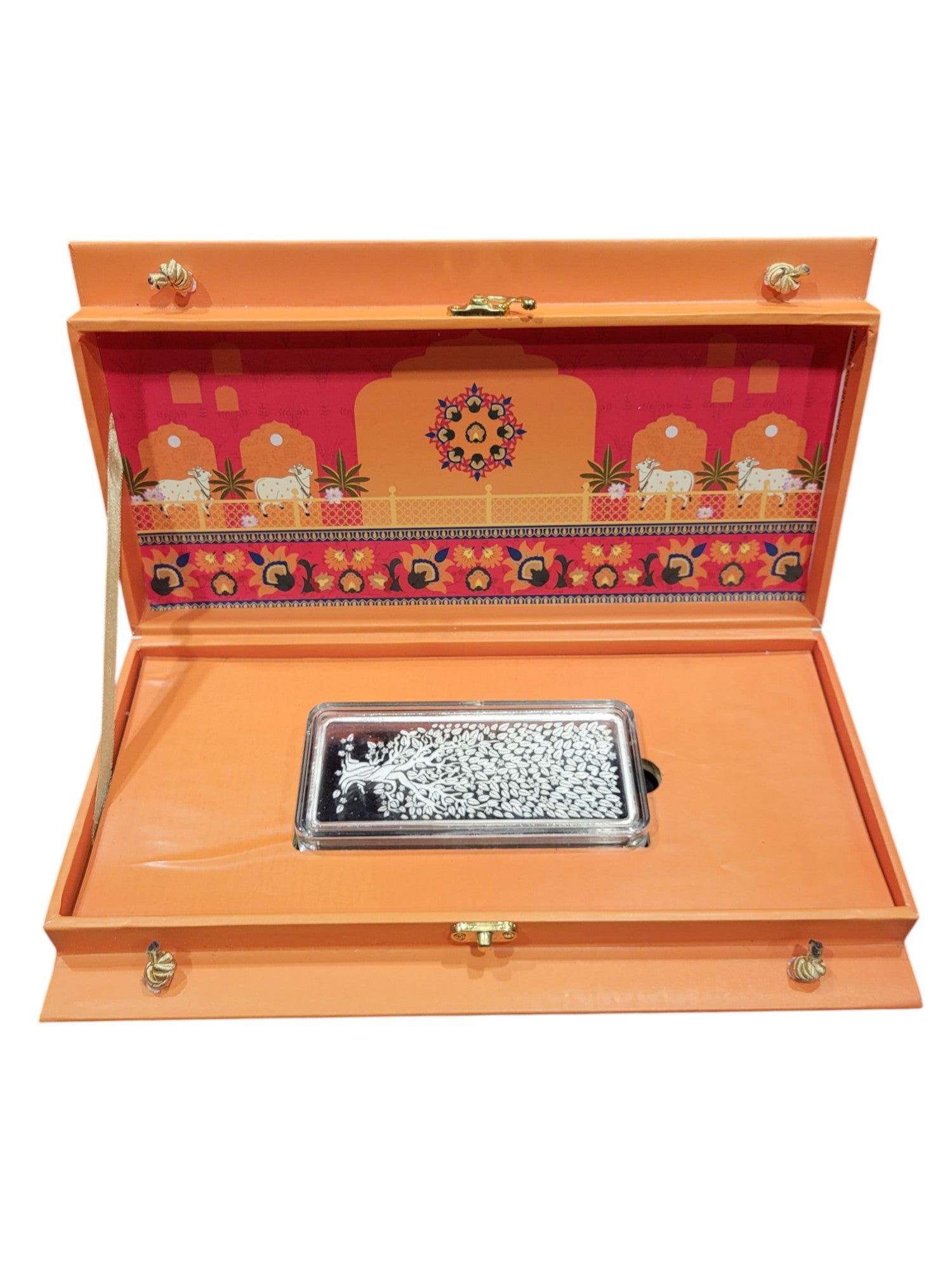 250 GM SILVER BAR WITH DECORATED BOX