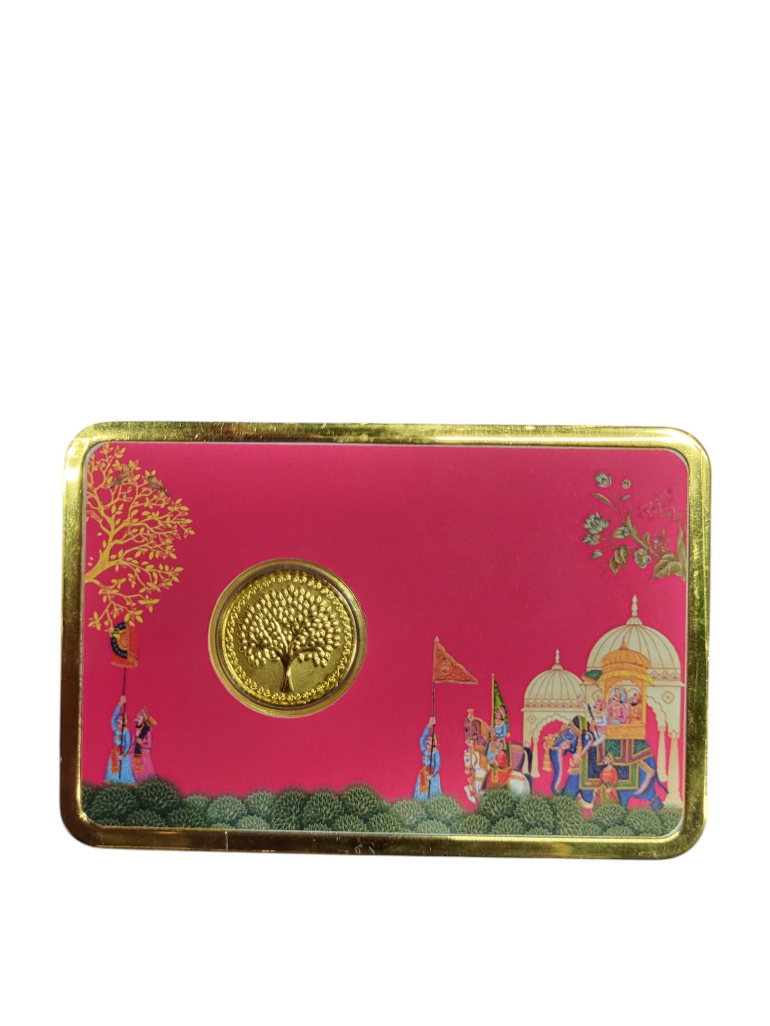 GOLD COIN 100MG TREE WITH DESIGNER CARD (1)