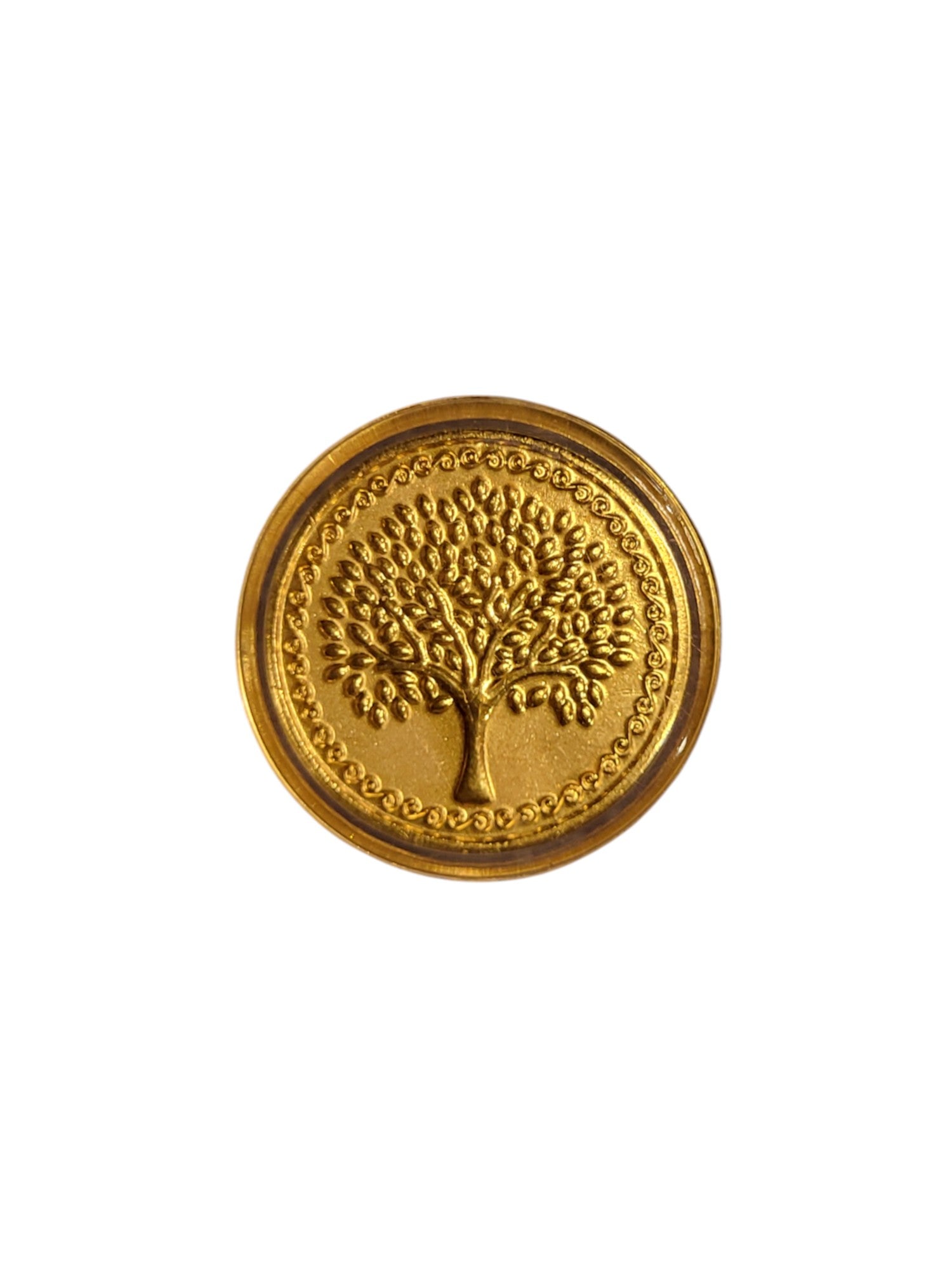 GOLD COIN 100MG TREE WITH DESIGNER CARD (2)