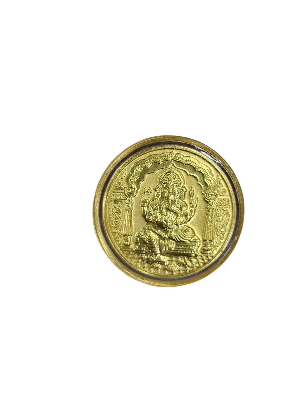 GOLD COIN 100MG GANESH WITH DESIGNER CARD (2)