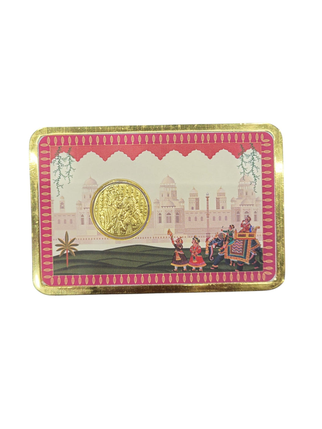 GOLD COIN 100MG DHULA DHULAN WITH DESIGNER CARD (1)