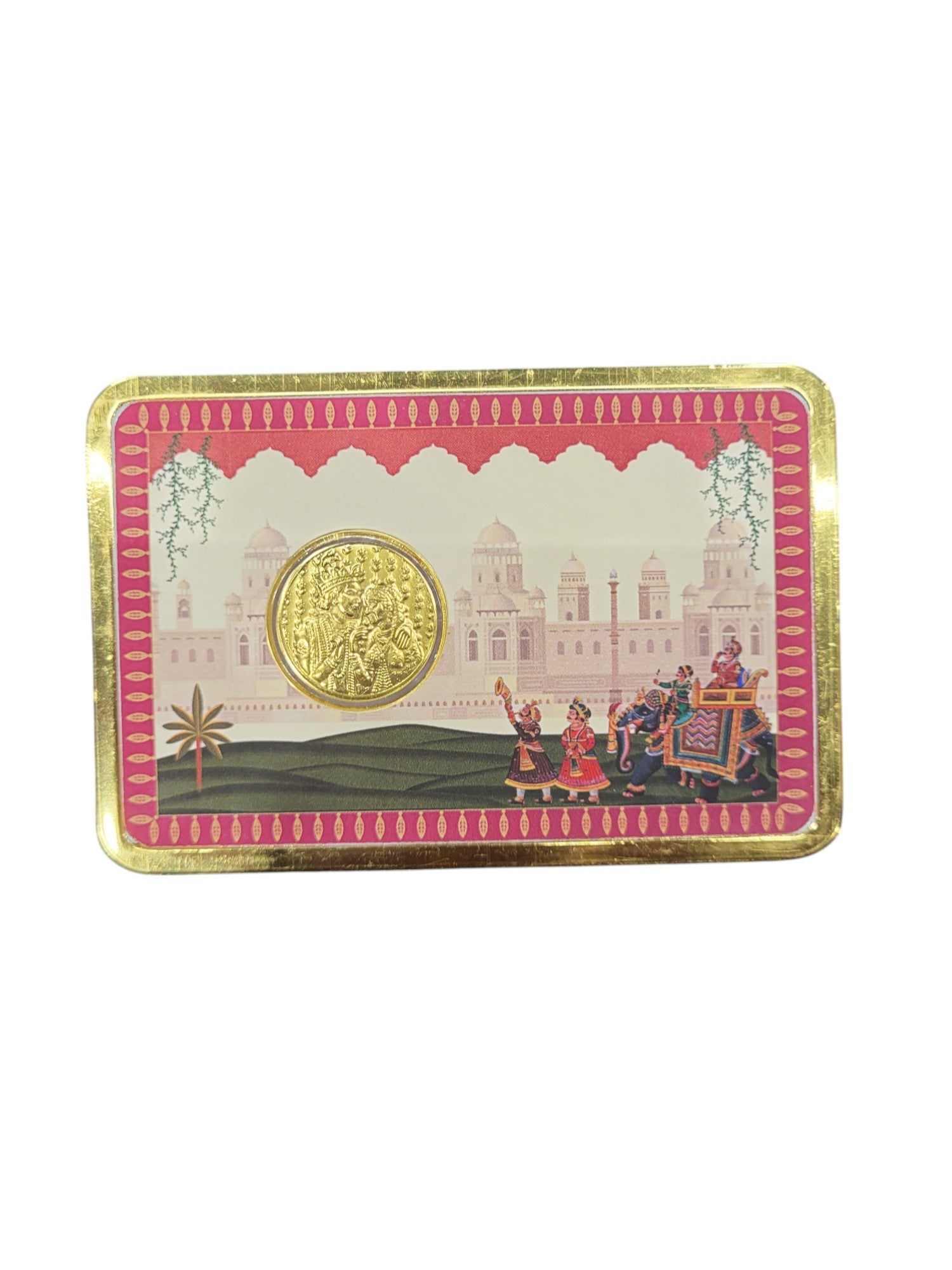 GOLD COIN 100MG DHULA DHULAN WITH DESIGNER CARD (1)