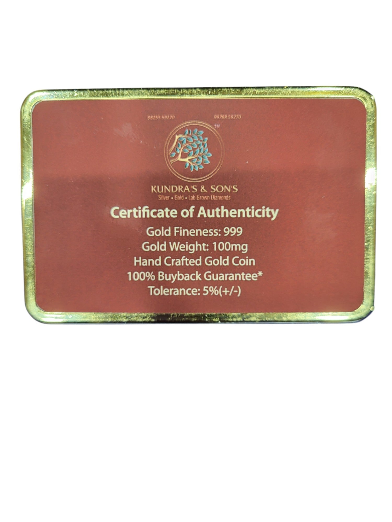 GOLD COIN 100MG RADHA KRISHNA WITH DESIGNER CARD (1)