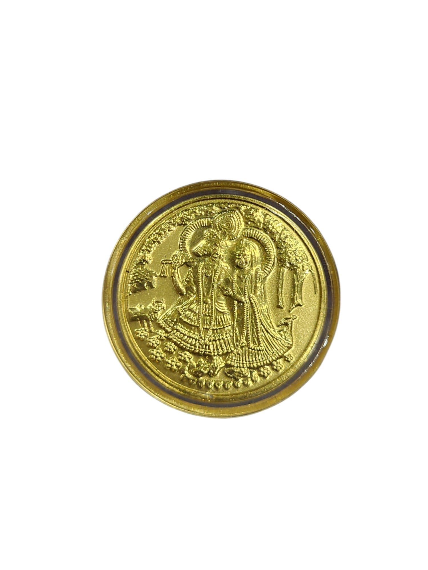 GOLD COIN 100MG RADHA KRISHNA WITH DESIGNER CARD (1)