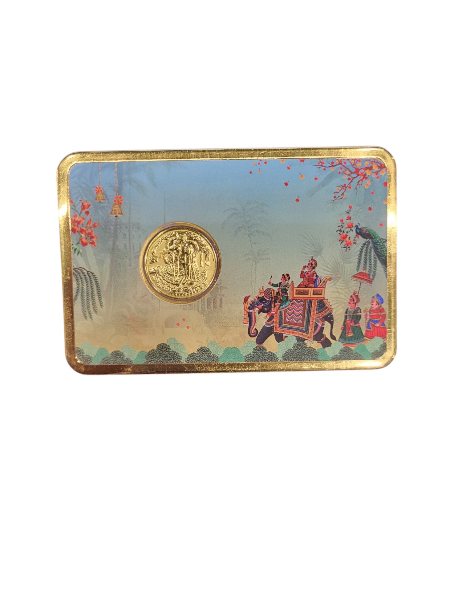GOLD COIN 100MG RADHA KRISHNA WITH DESIGNER CARD (2)