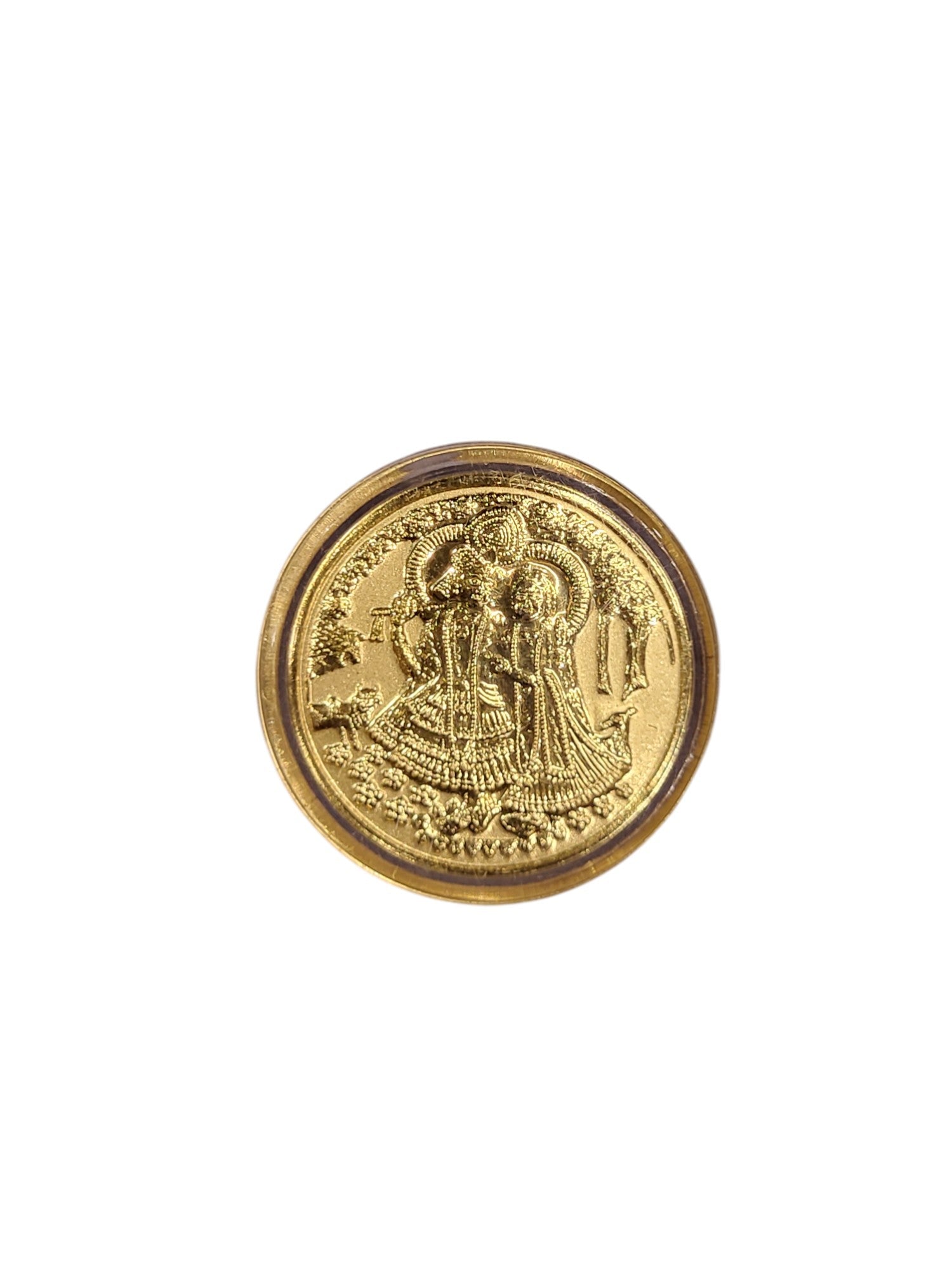 GOLD COIN 100MG RADHA KRISHNA WITH DESIGNER CARD (2)