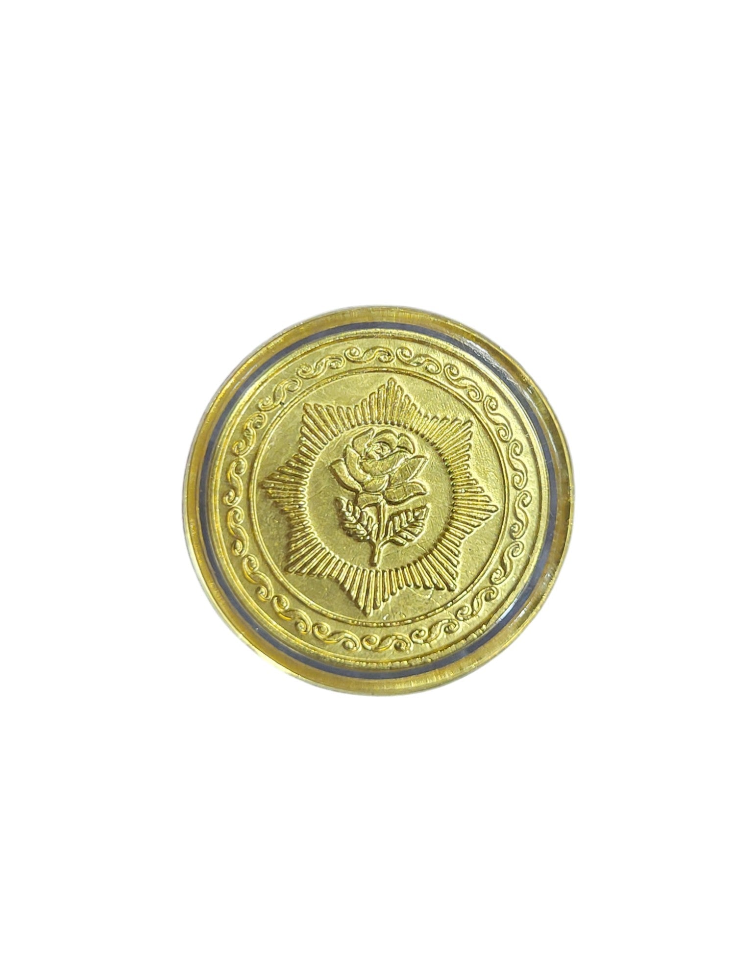 GOLD COIN 100MG ROSE WITH DESIGNER CARD (1)