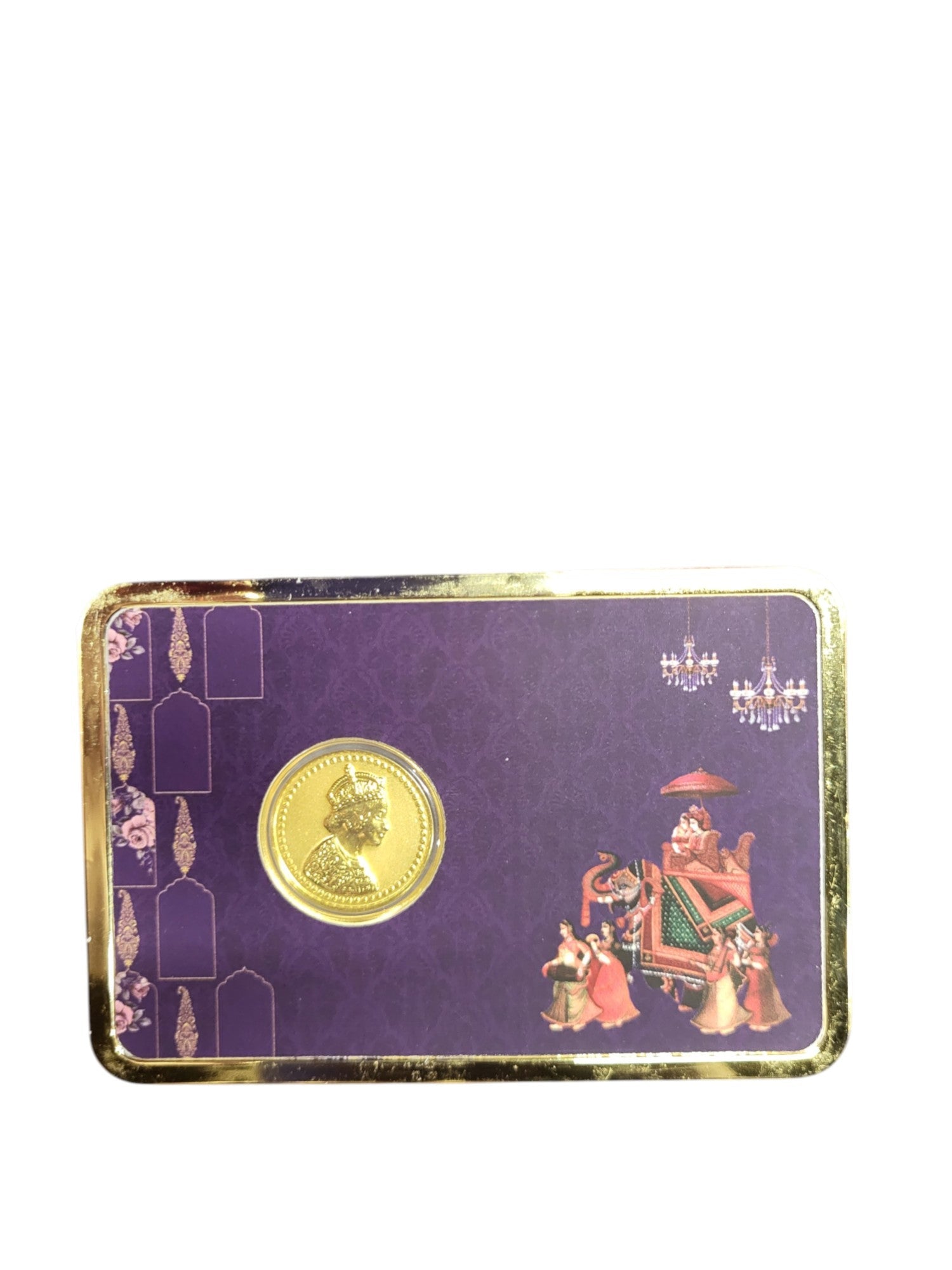 GOLD COIN 100MG QUEEN WITH DESIGNER CARD