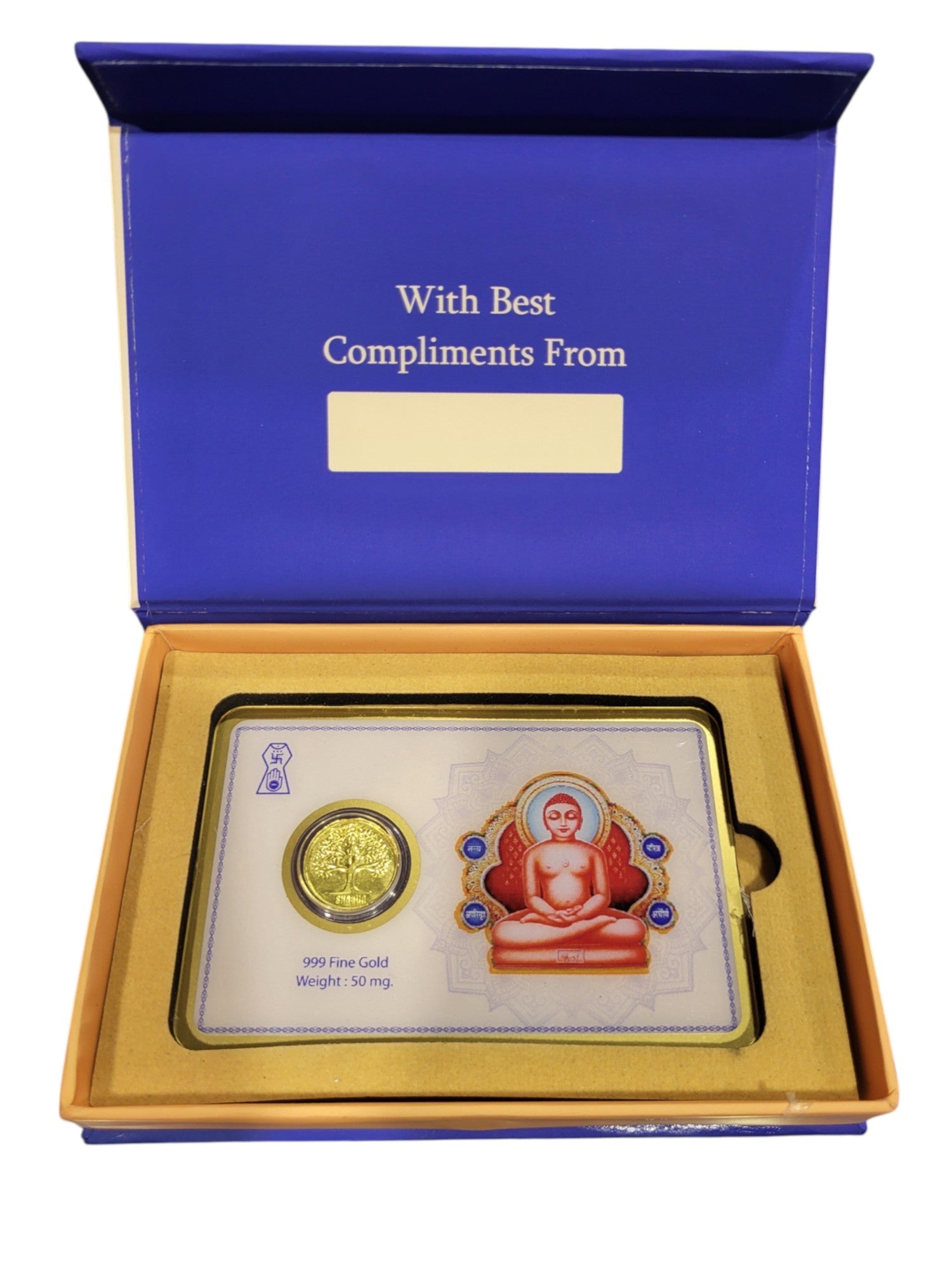 GOLD COIN MAHAVIR-BLUE/PINK 50MG WITH BOX