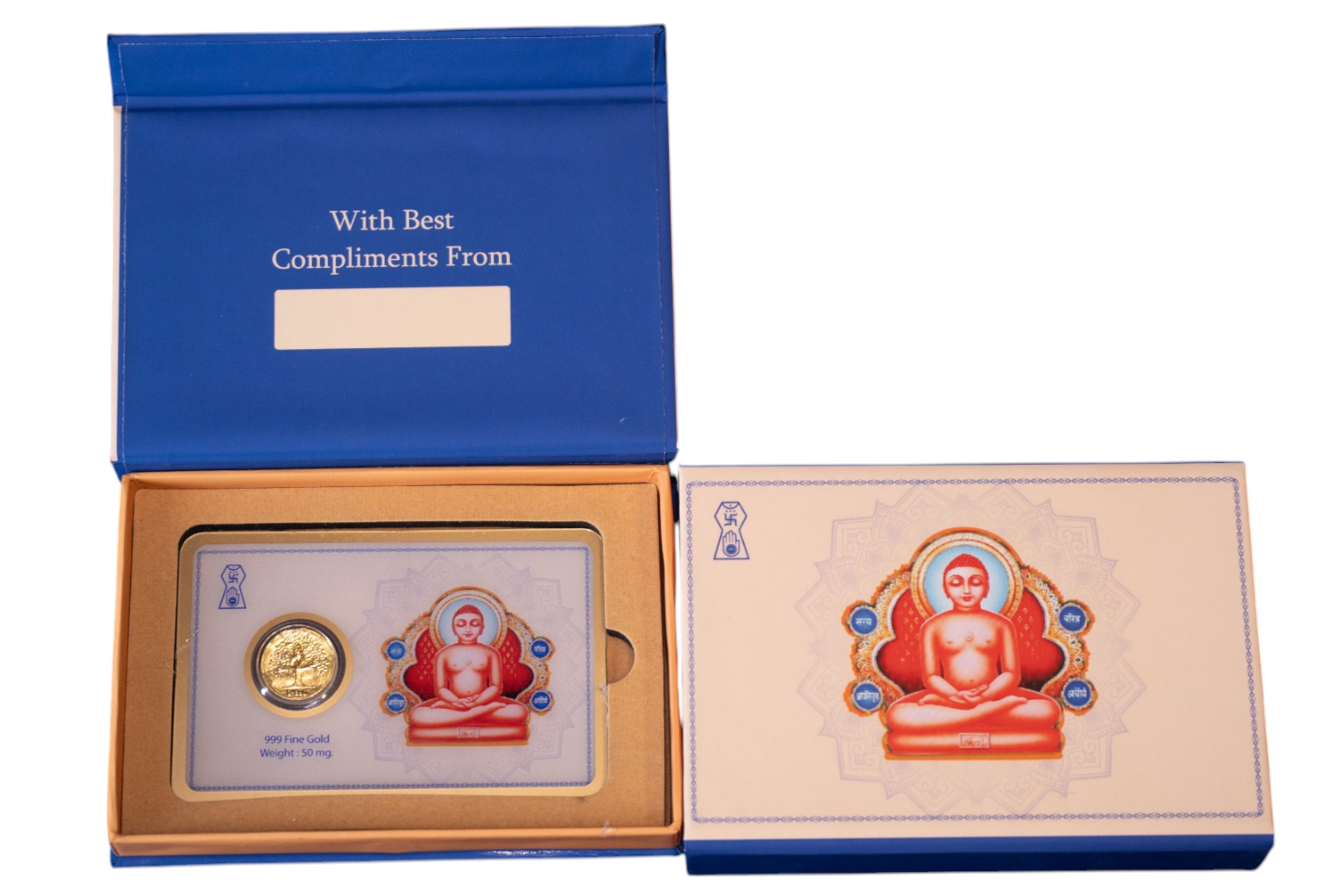 GOLD COIN MAHAVIR-BLUE/PINK 50MG WITH BOX