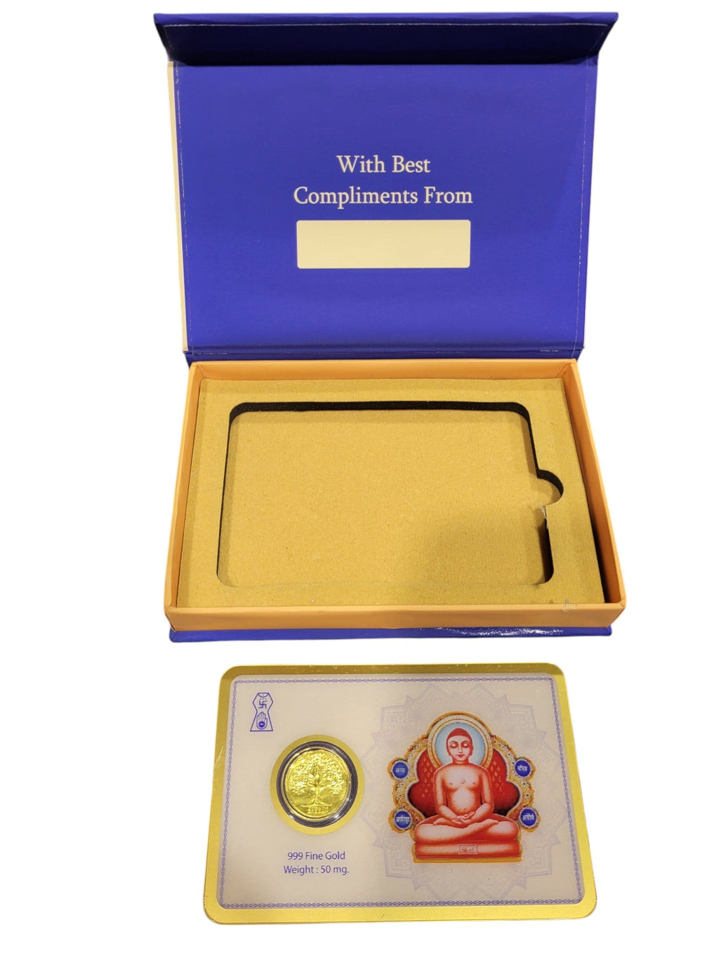 GOLD COIN MAHAVIR-BLUE/PINK 50MG WITH BOX