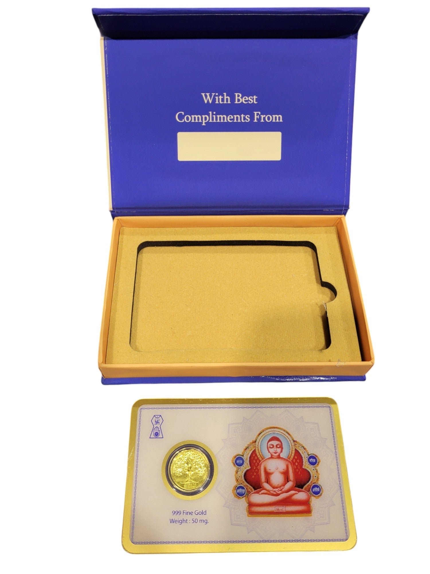 GOLD COIN MAHAVIR-BLUE/PINK 50MG WITH BOX